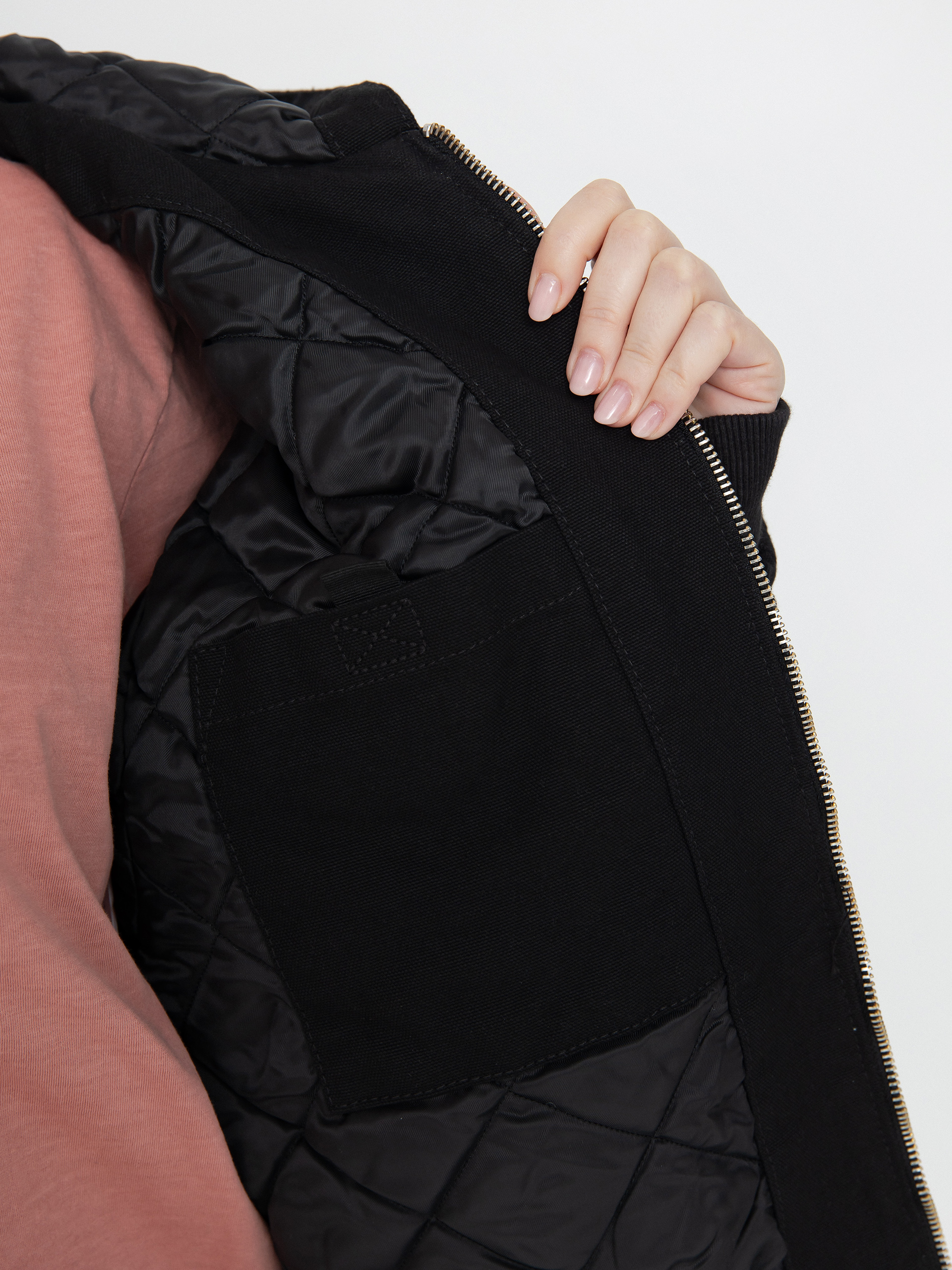 Geacă Carhartt WIP OG Active Wmn (black rinsed canvas)
