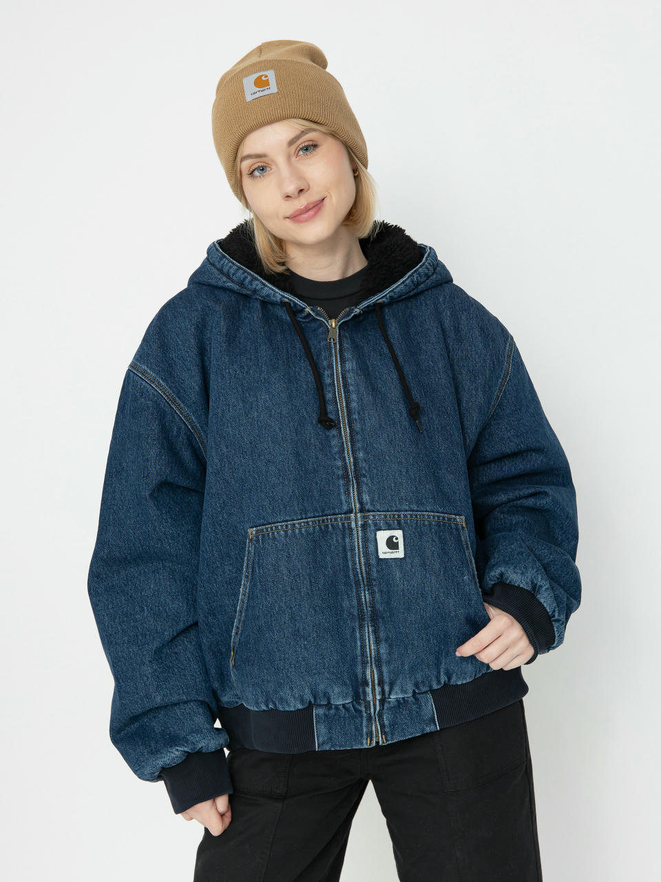 Geacă Carhartt WIP OG Active Wmn (blue stone washed)