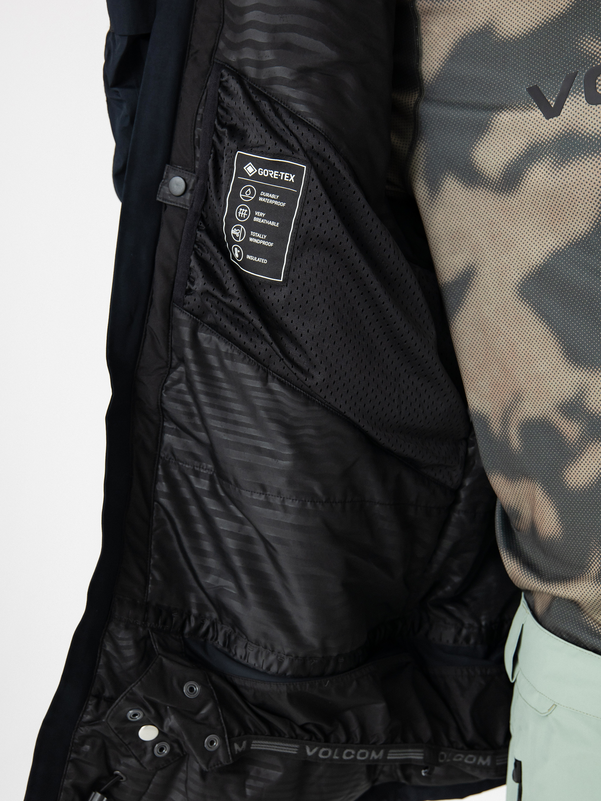 Pentru bărbați Geacă de snowboard Volcom L Ins Gore Tex (black)