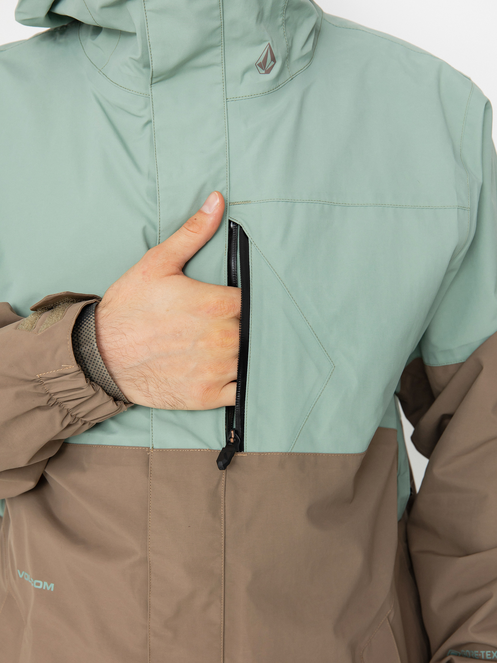 Pentru bărbați Geacă de snowboard Volcom L Gore Tex (agave)