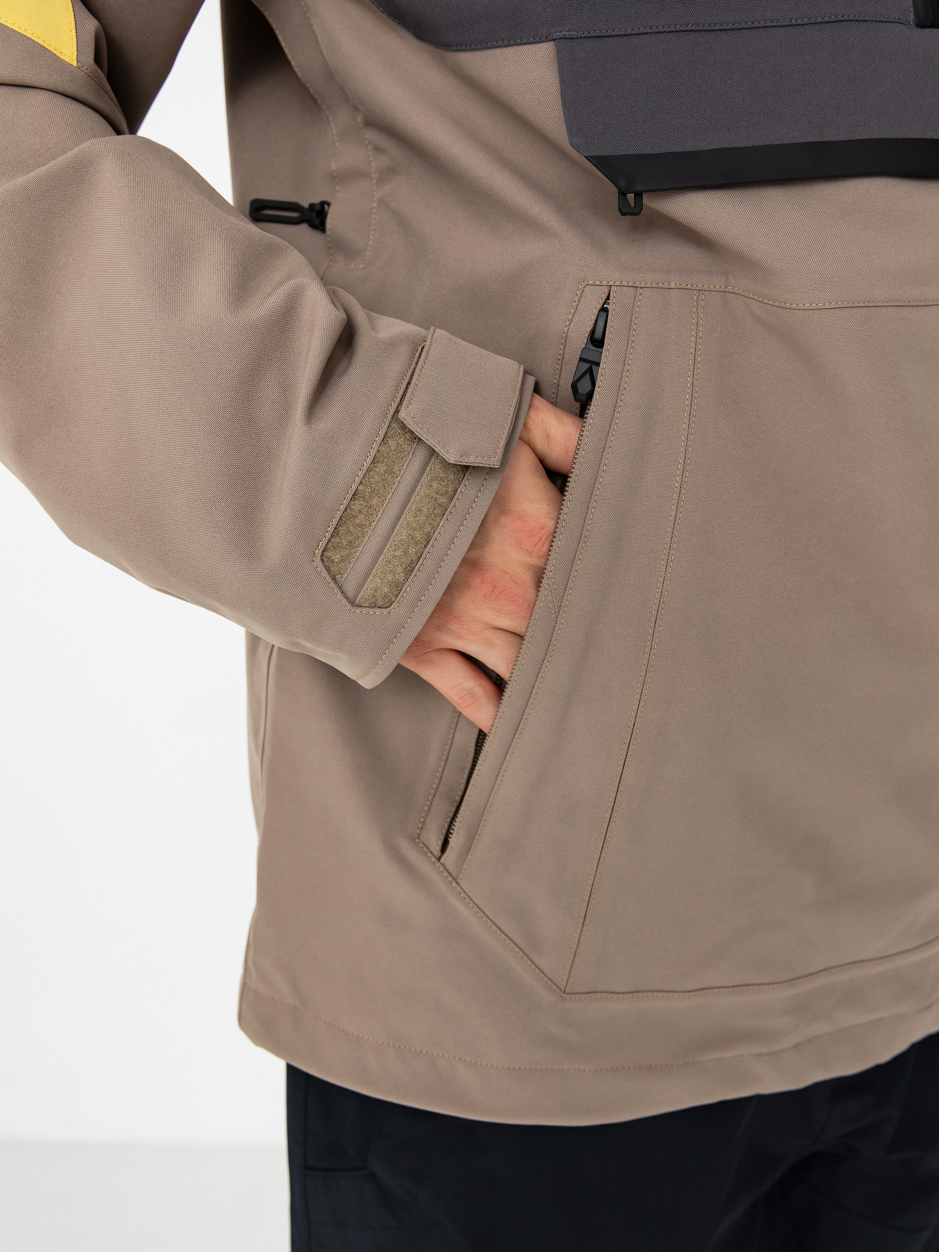 Pentru bărbați Geacă de snowboard Volcom Brighton Pullover (chestnut brown)