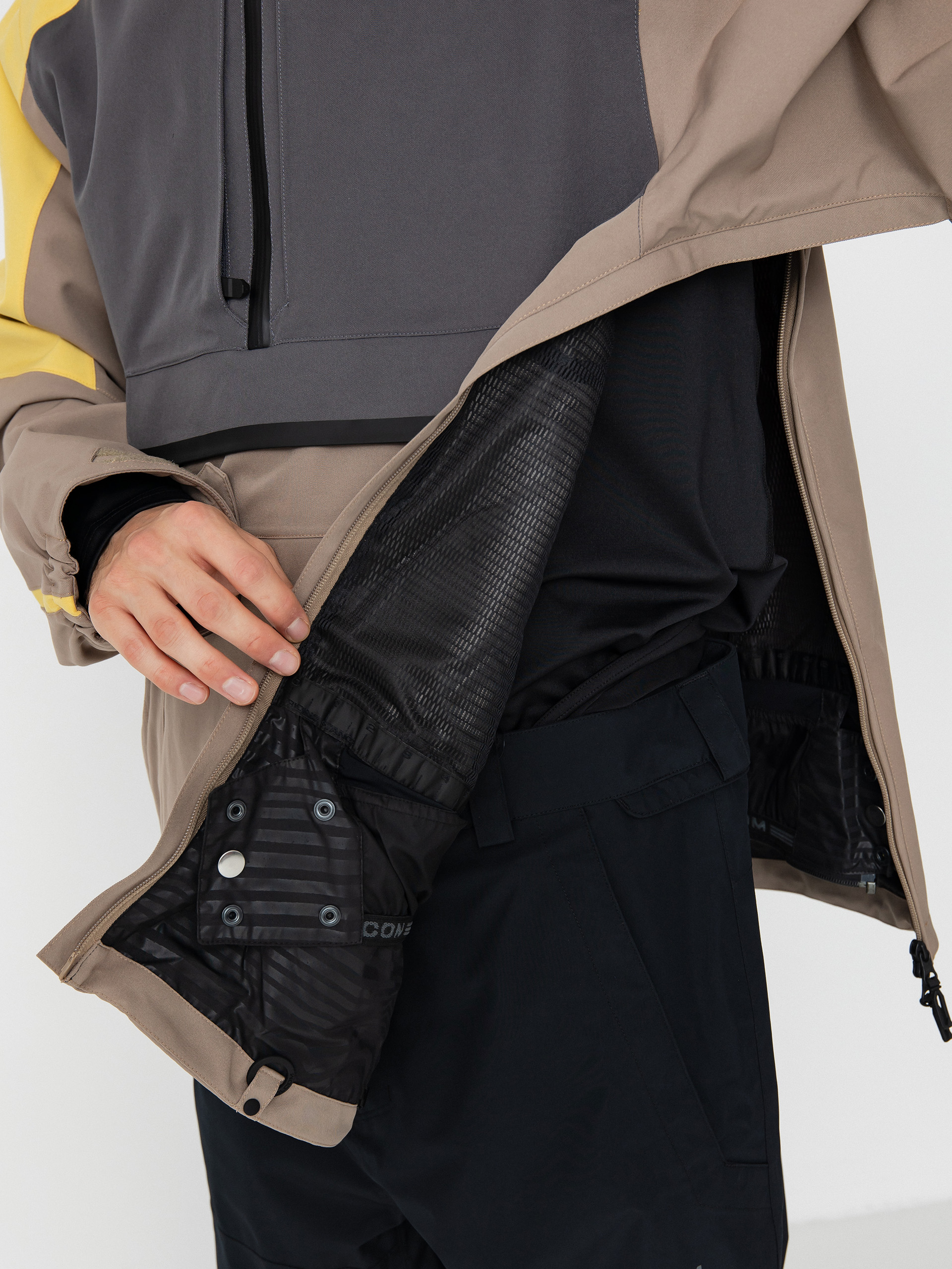 Pentru bărbați Geacă de snowboard Volcom Brighton Pullover (chestnut brown)