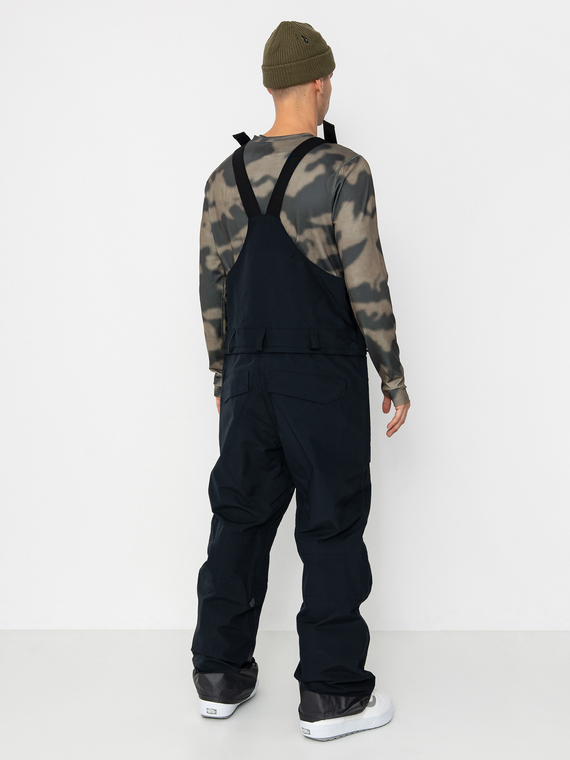Pentru bărbați Pantaloni pentru snowboard Volcom Rain Gore Tex Bib Overall (black)