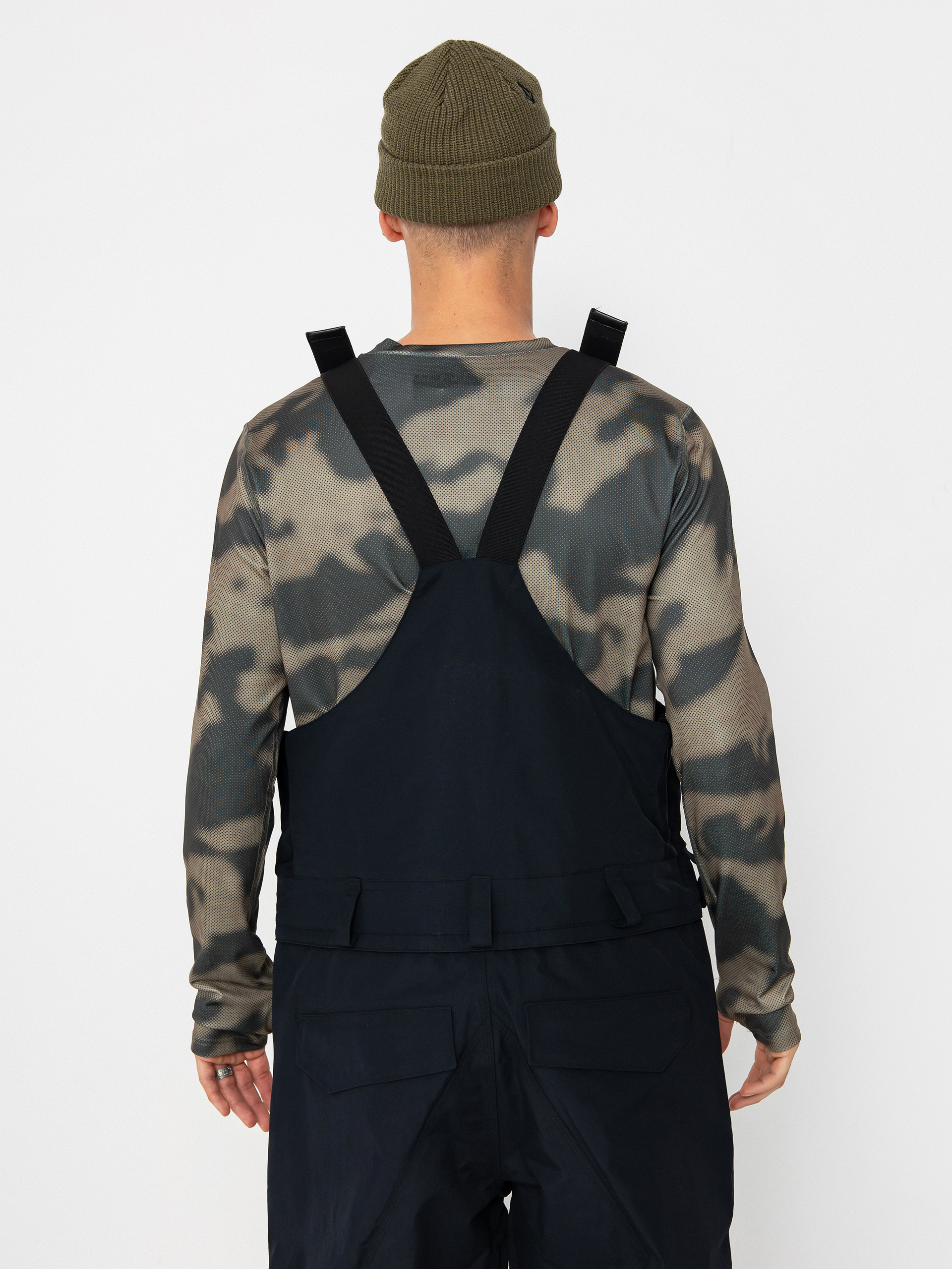 Pentru bărbați Pantaloni pentru snowboard Volcom Rain Gore Tex Bib Overall (black)