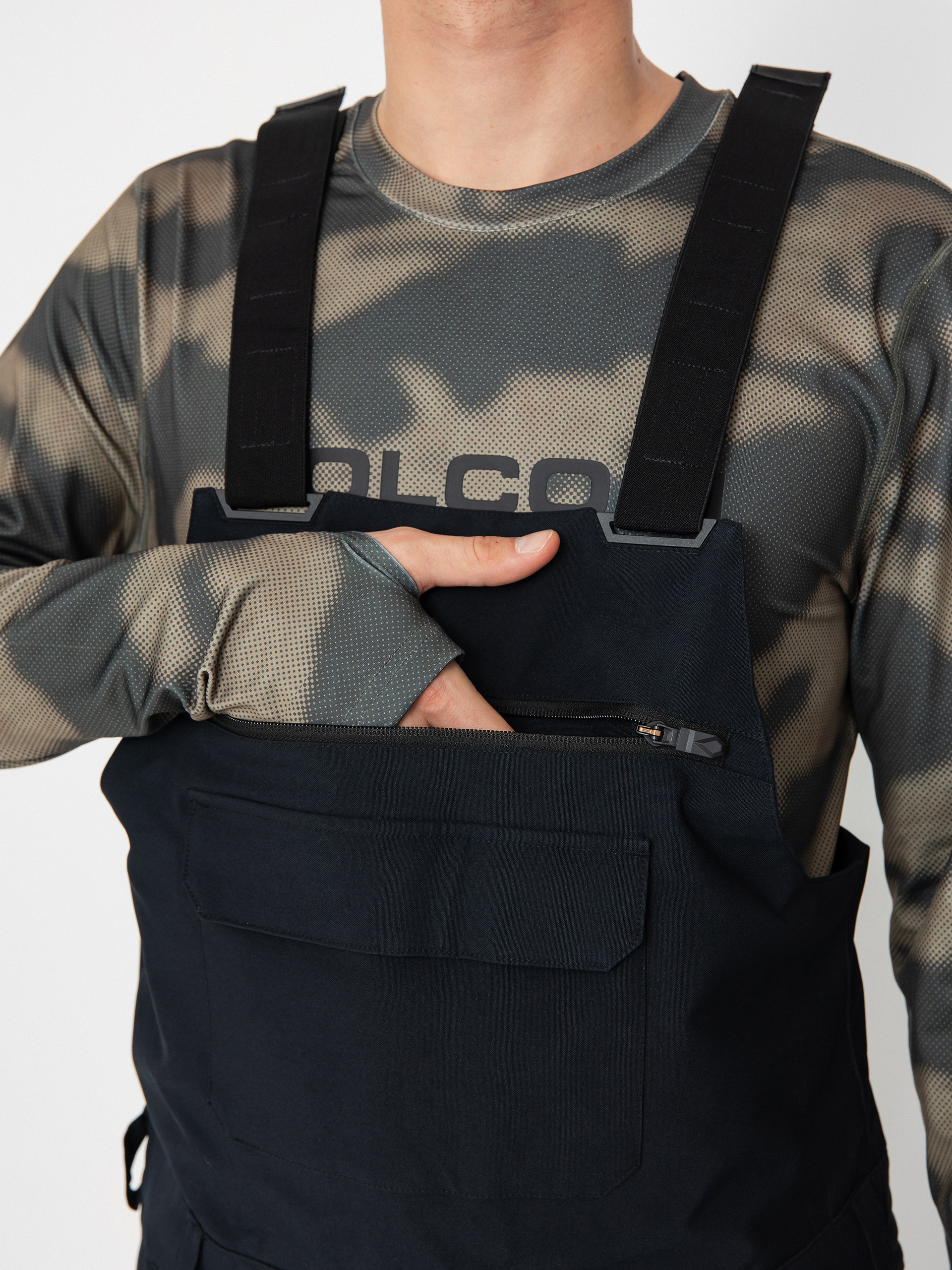 Pentru bărbați Pantaloni pentru snowboard Volcom Roan Bib Overall (black)