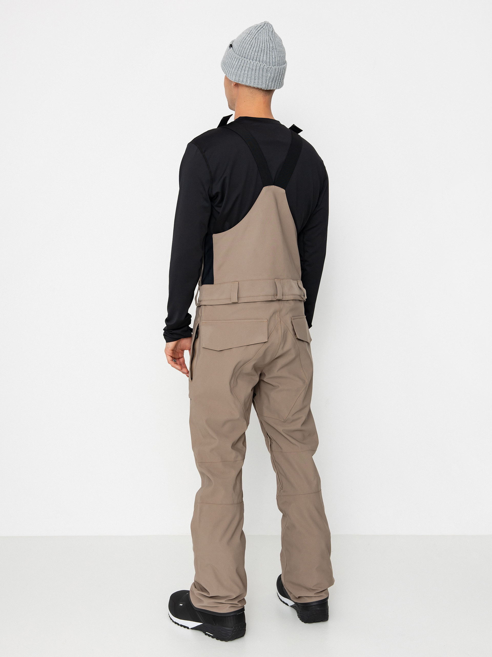 Pentru bărbați Pantaloni pentru snowboard Volcom Roan Bib Overall (chestnut brown)