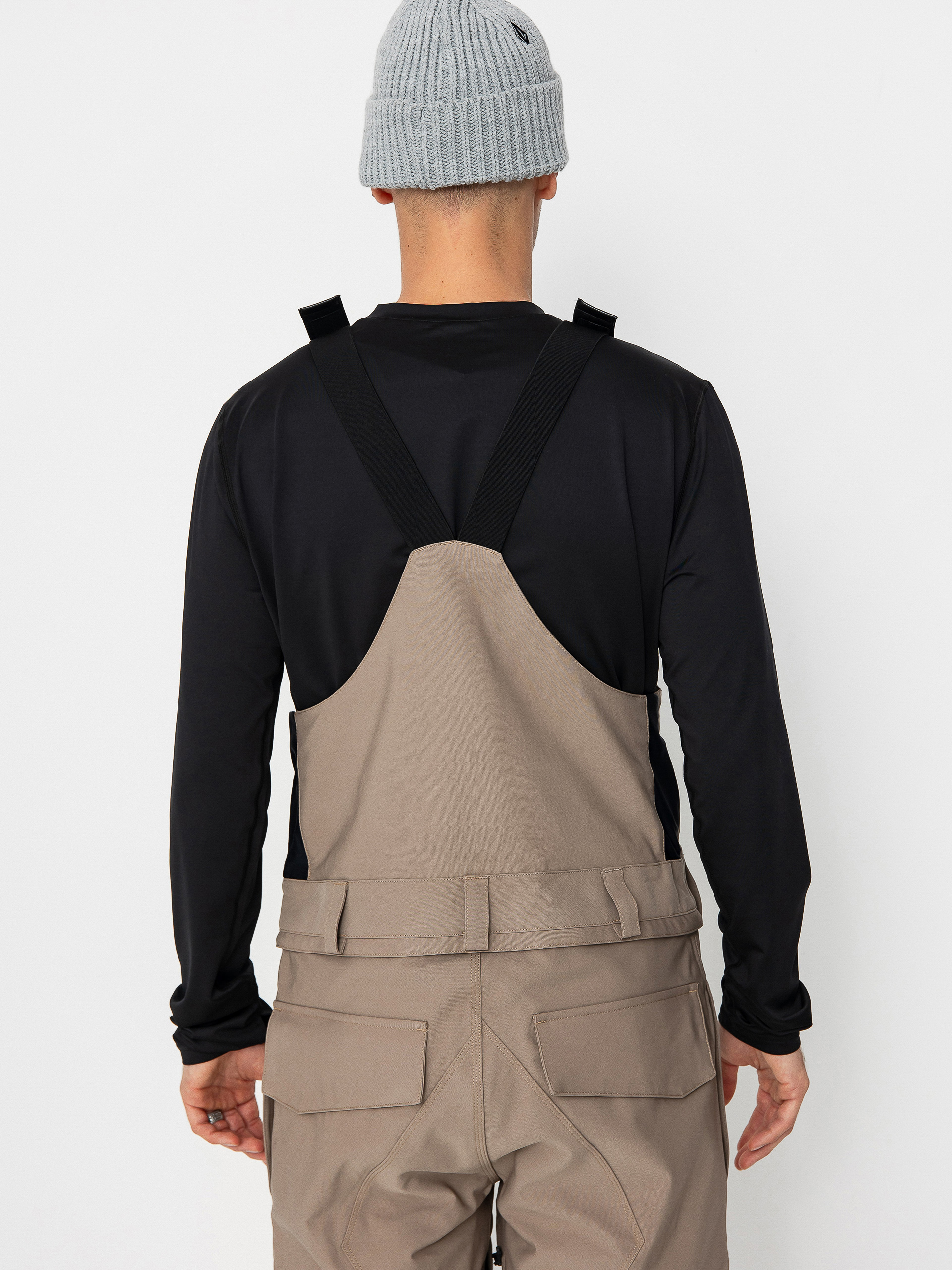 Pentru bărbați Pantaloni pentru snowboard Volcom Roan Bib Overall (chestnut brown)