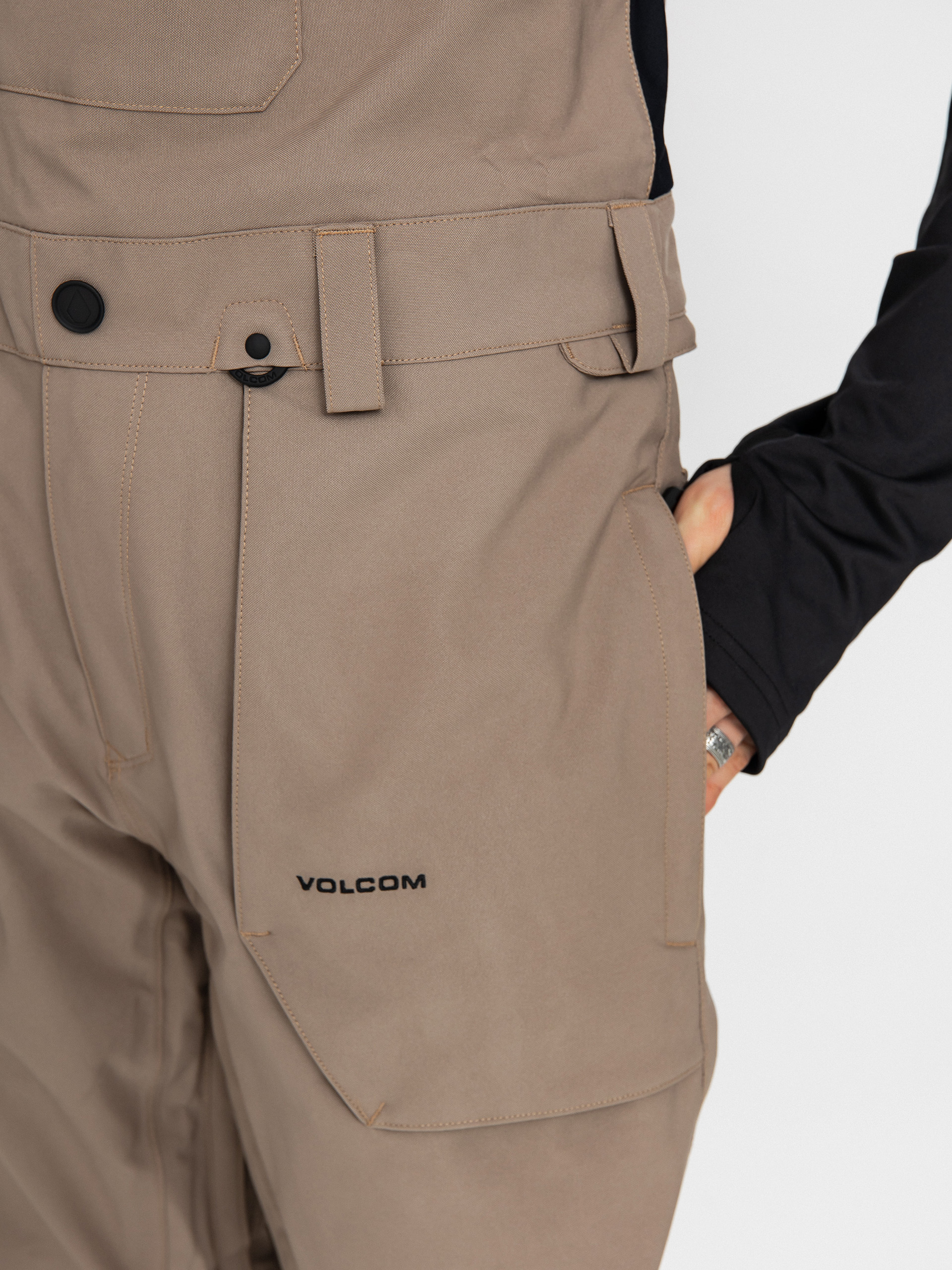 Pentru bărbați Pantaloni pentru snowboard Volcom Roan Bib Overall (chestnut brown)