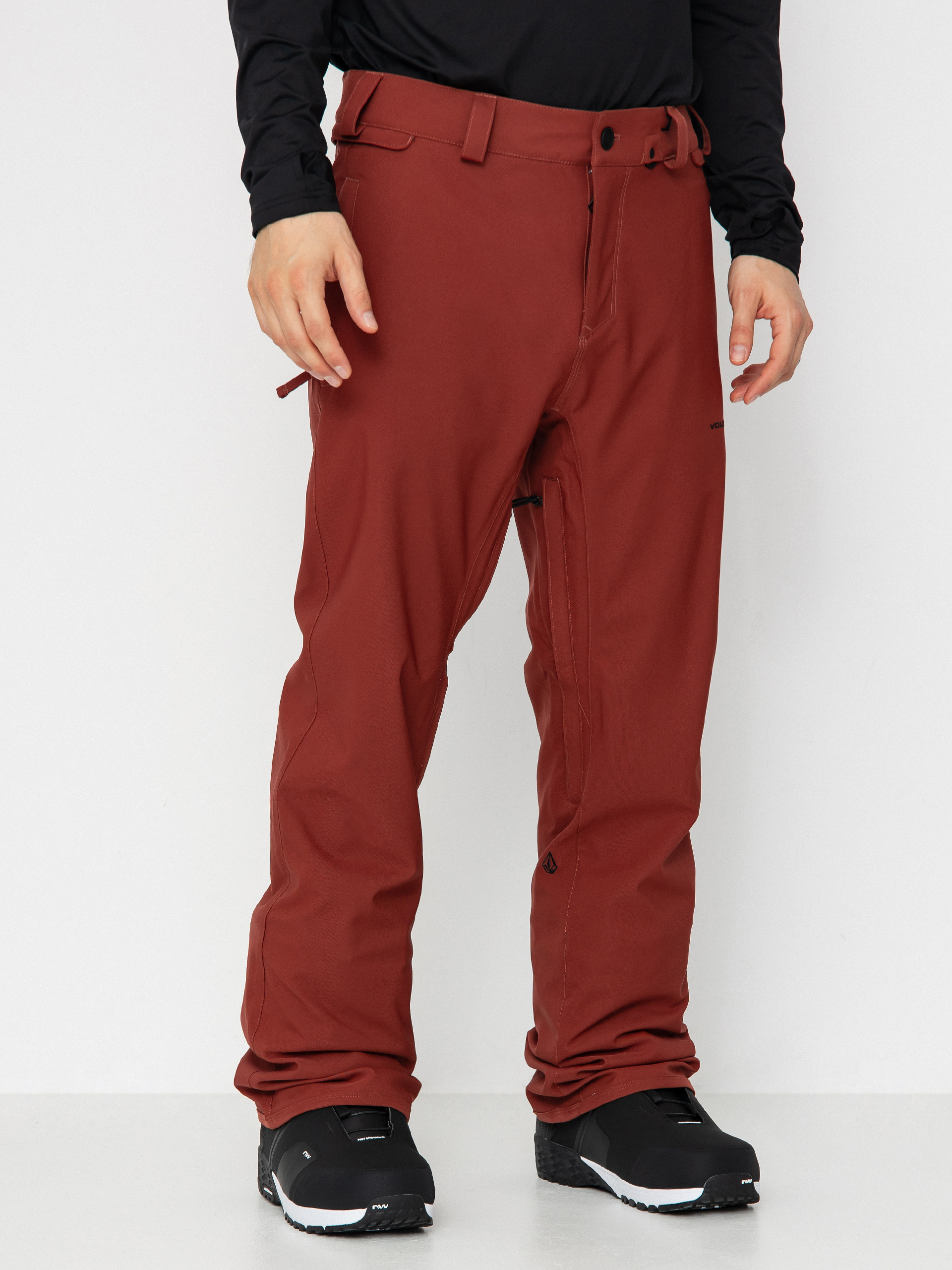 Pantaloni pentru snowboard Volcom Freakin Snow Chino (redwood)