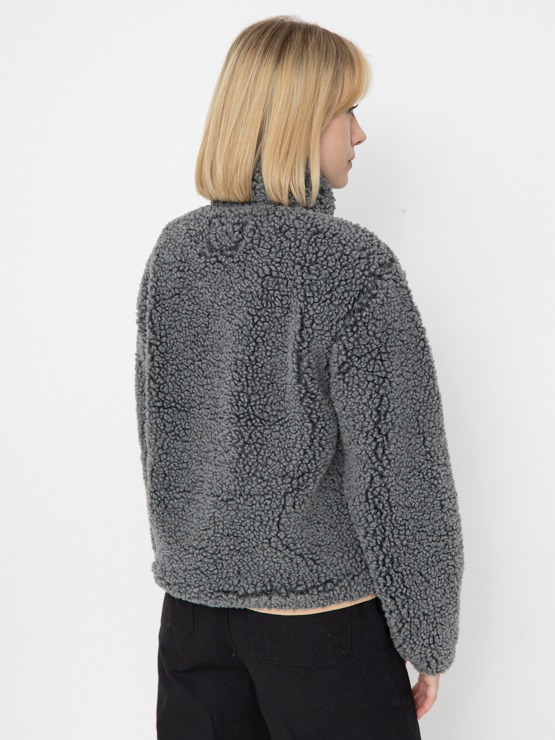 Pentru femei Hanorac din fleece Billabong Horizon Mock Neck (charcoal)