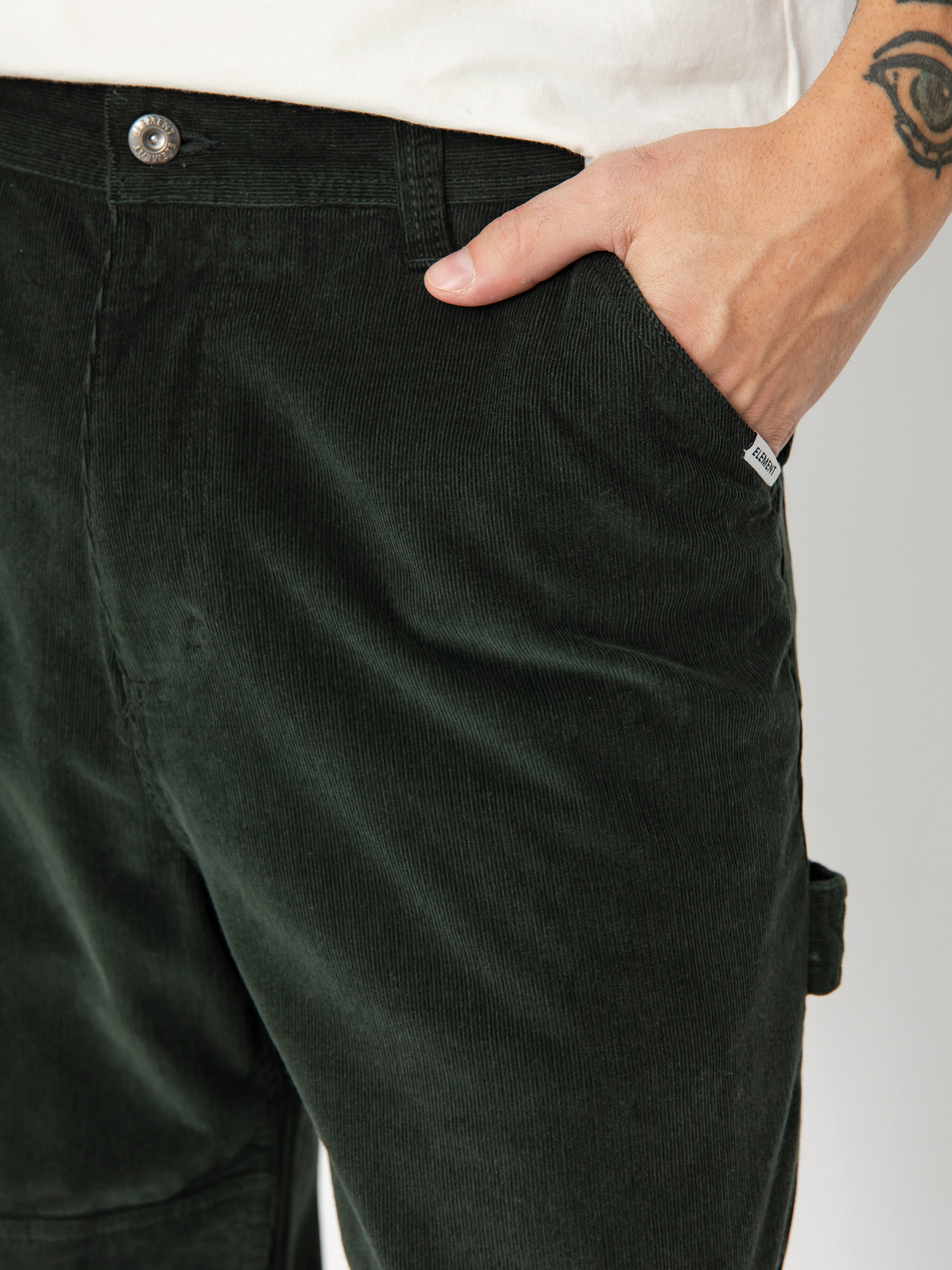 Pantaloni Element Carpenter Cord (deep forest)