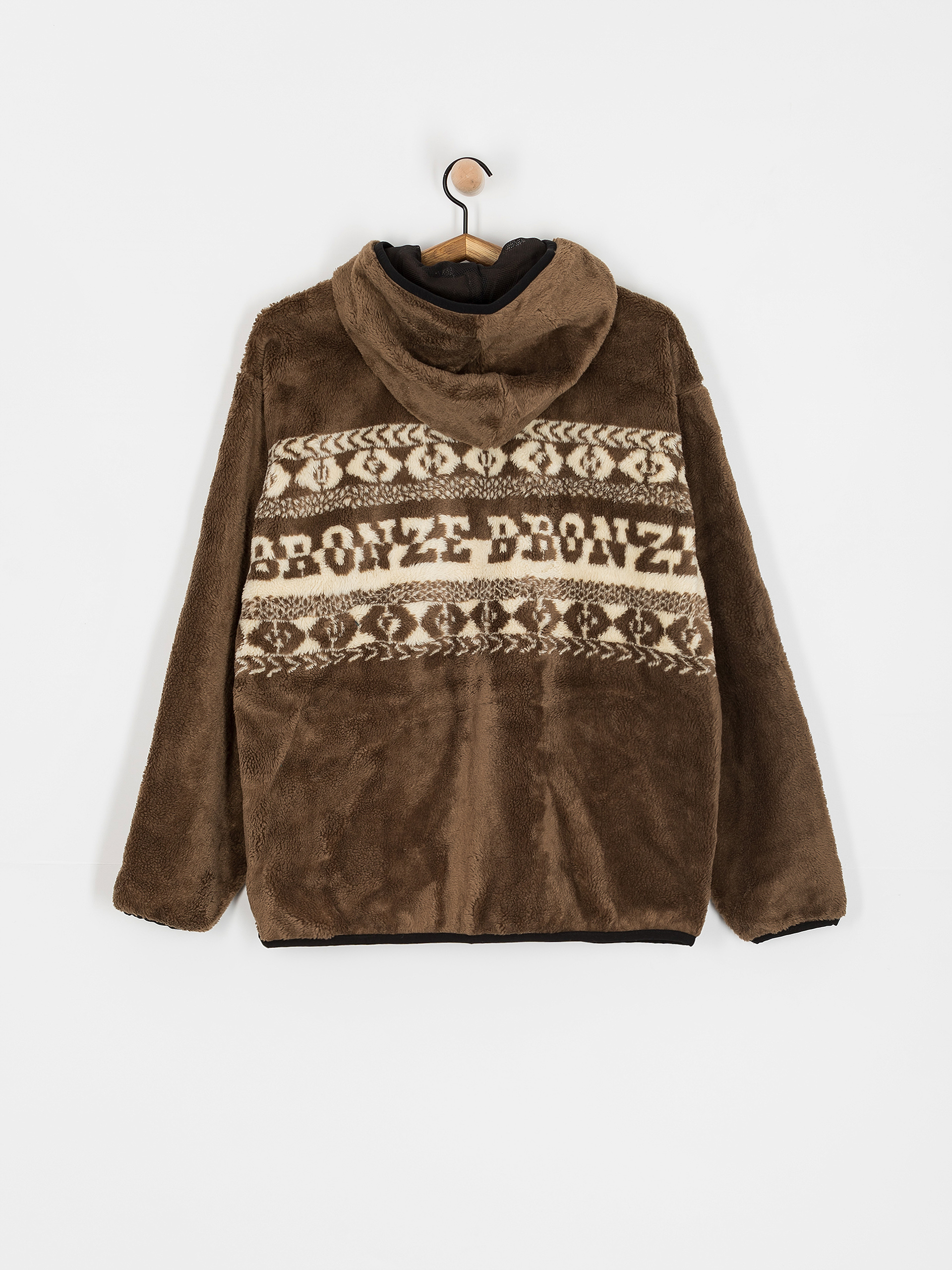 Pentru bărbați Hanorac din fleece HUF X Bronze High Pile (brown)