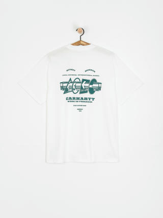 Tricou Carhartt WIP Runaway (white/malachite)