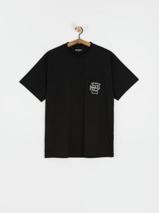 Tricou Carhartt WIP Fragments Pocket (black/white)