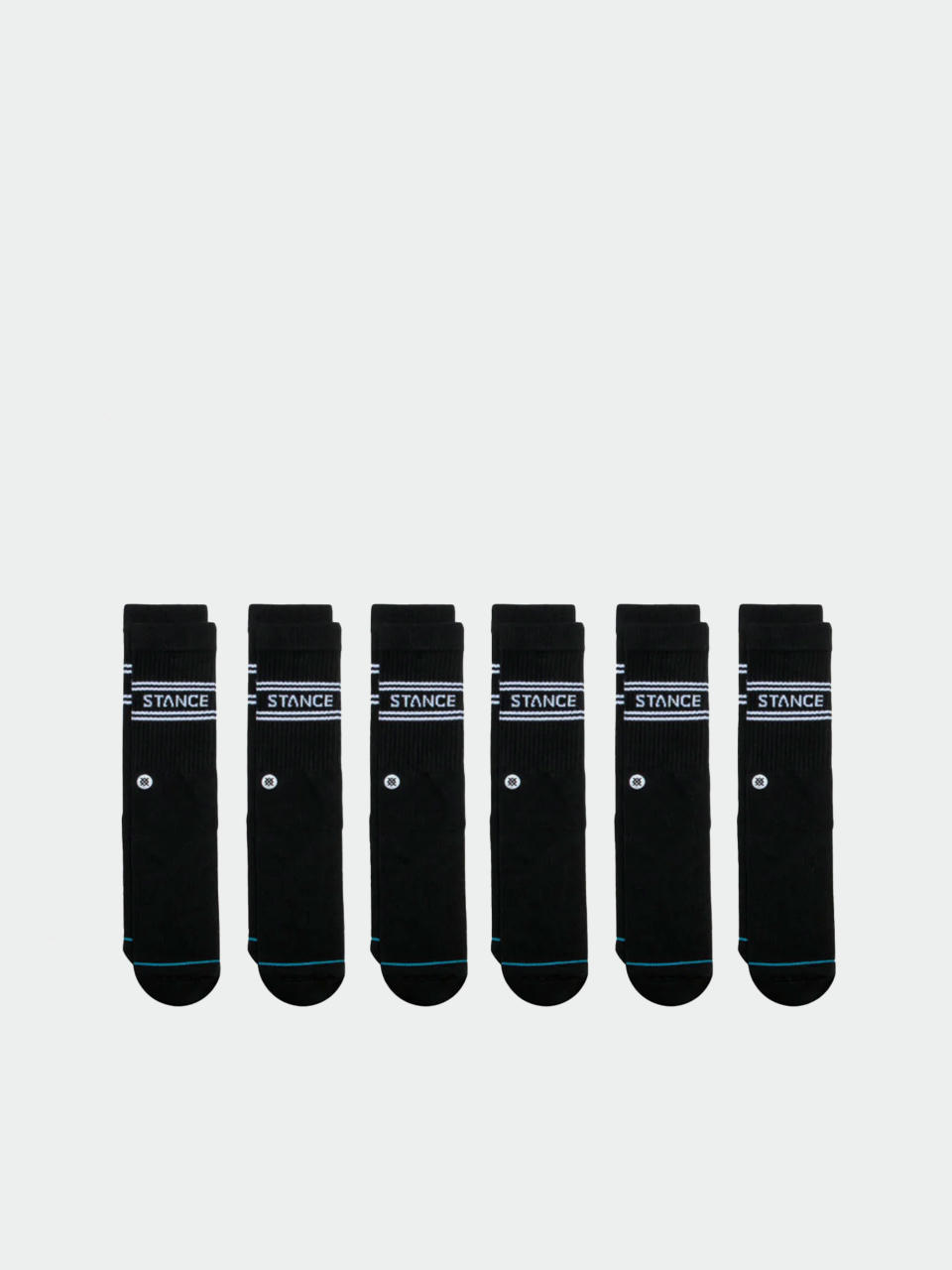 Șosete Stance Basic Crew 6 Pack (black)