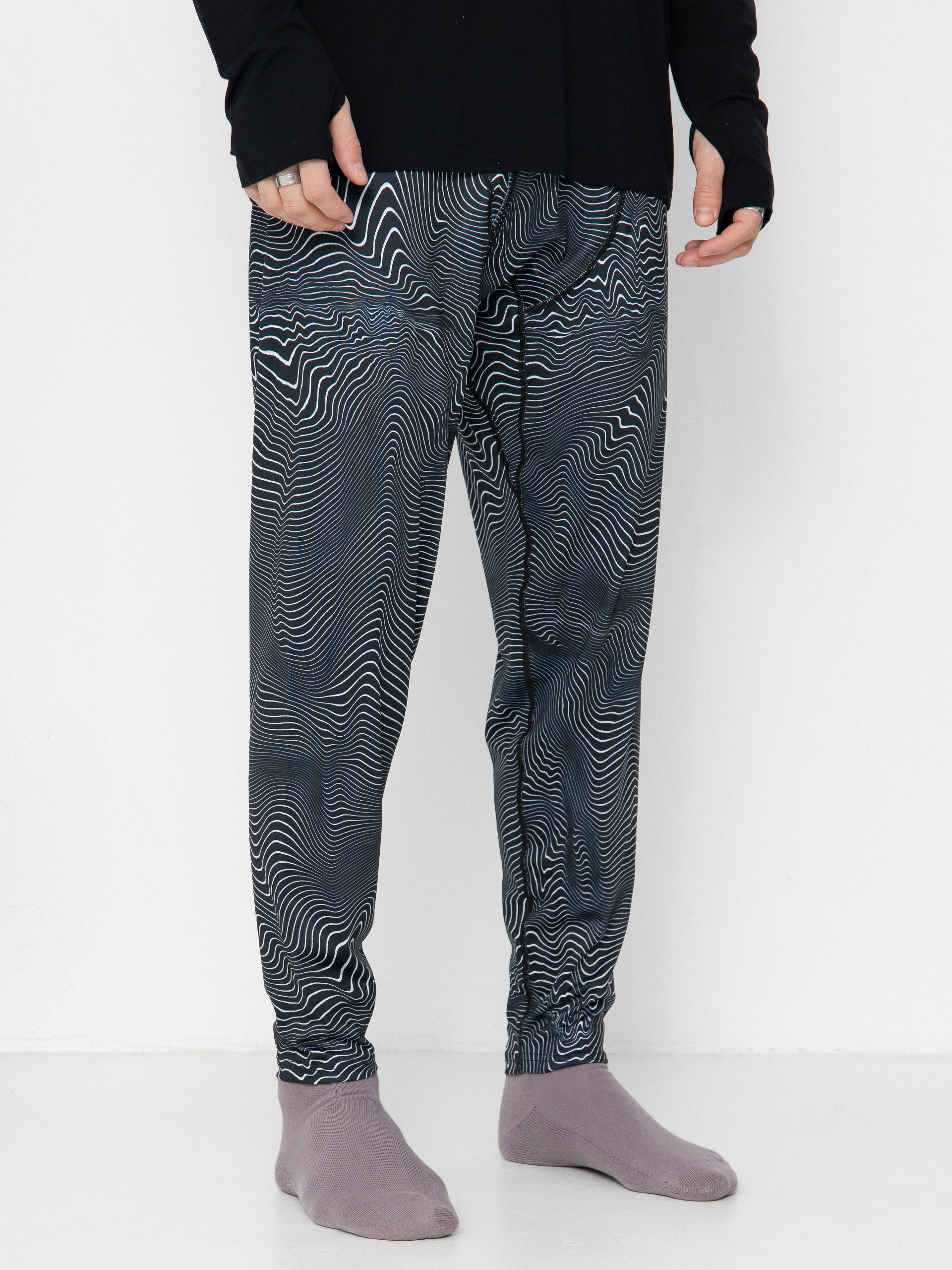 Pentru bărbați Colanți termici Volcom M V Science (black print)