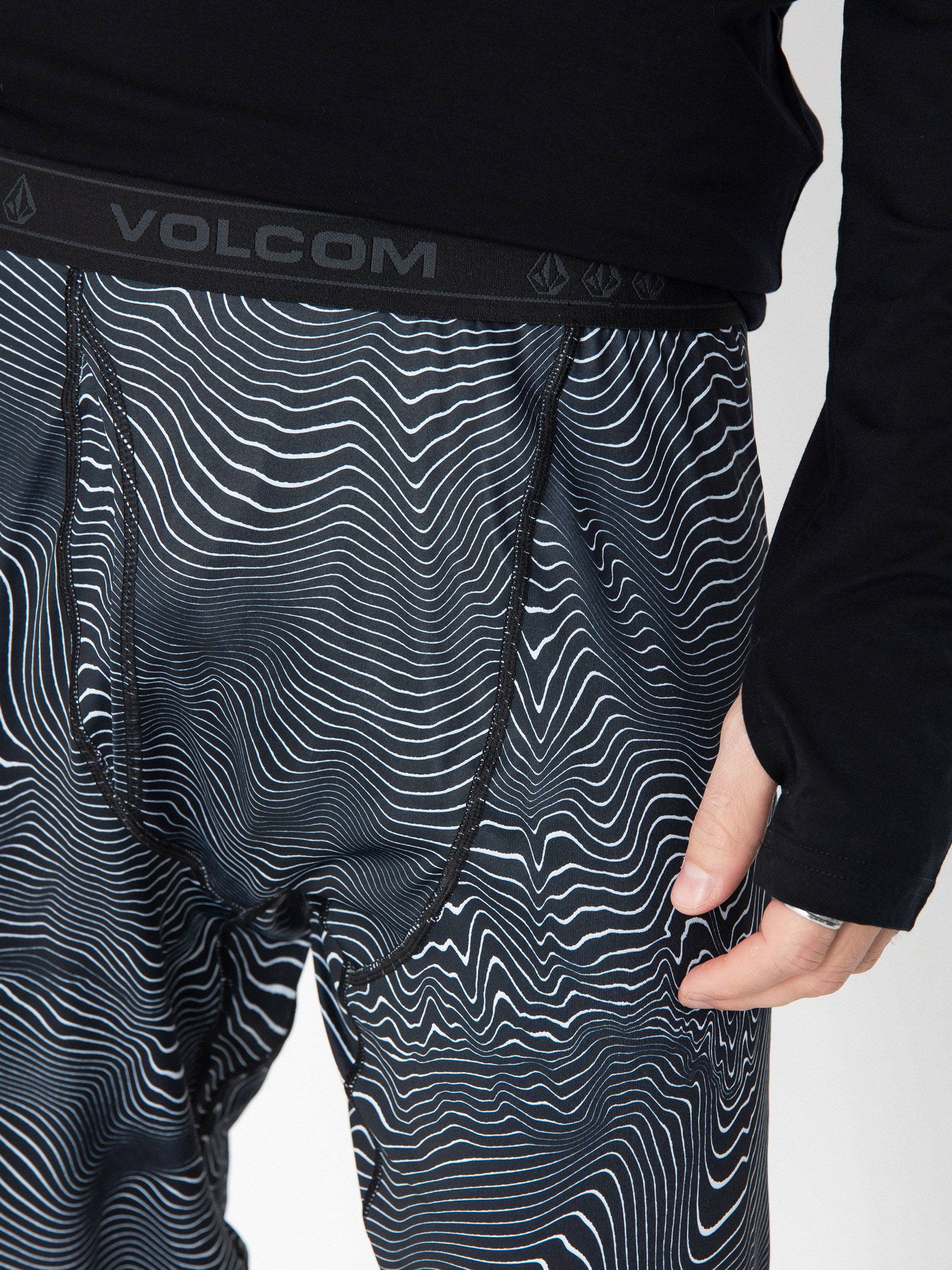 Pentru bărbați Colanți termici Volcom M V Science (black print)