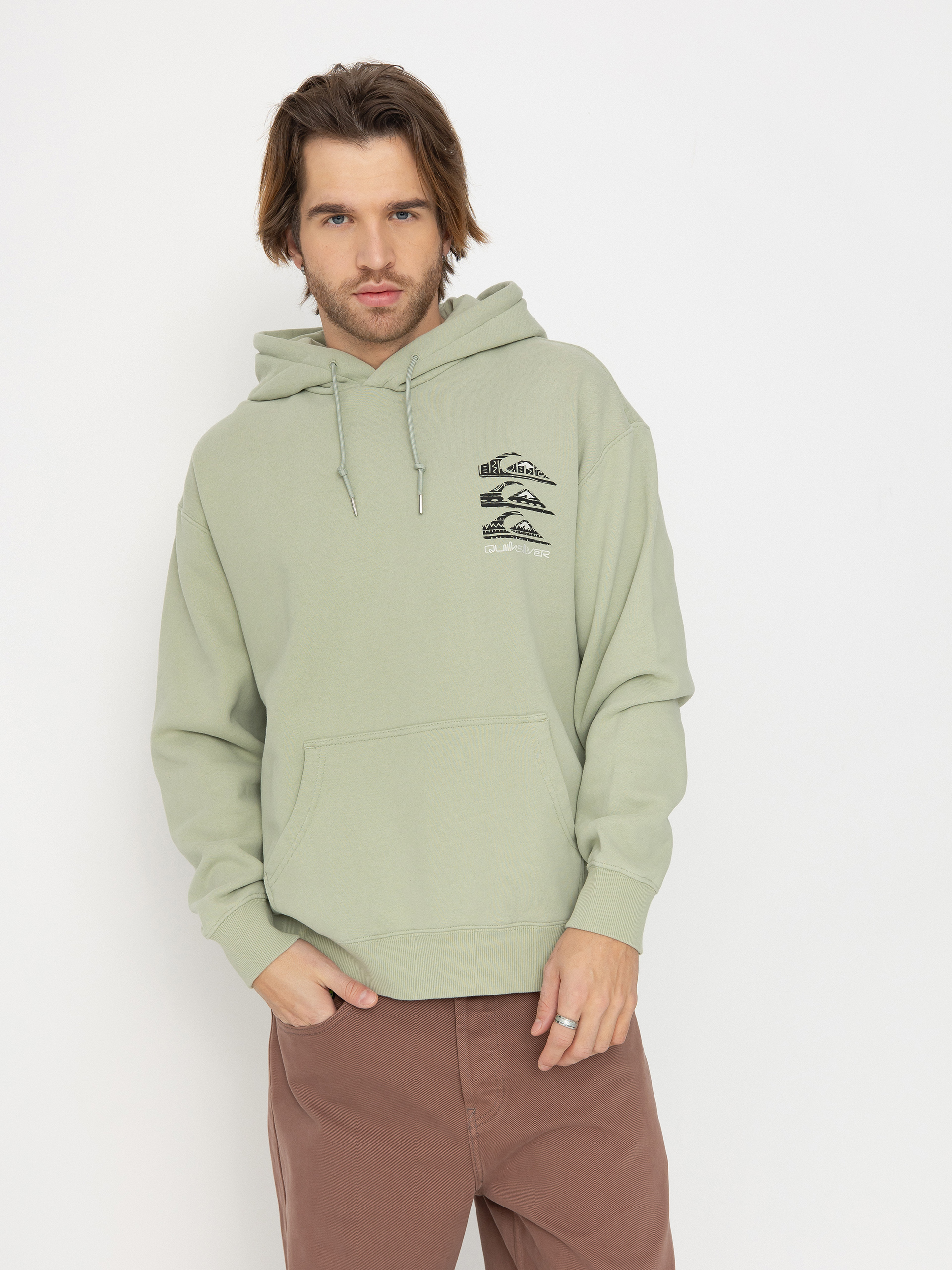 Hanorac cu glugă Quiksilver Good Hope Lake HD (desert sage)