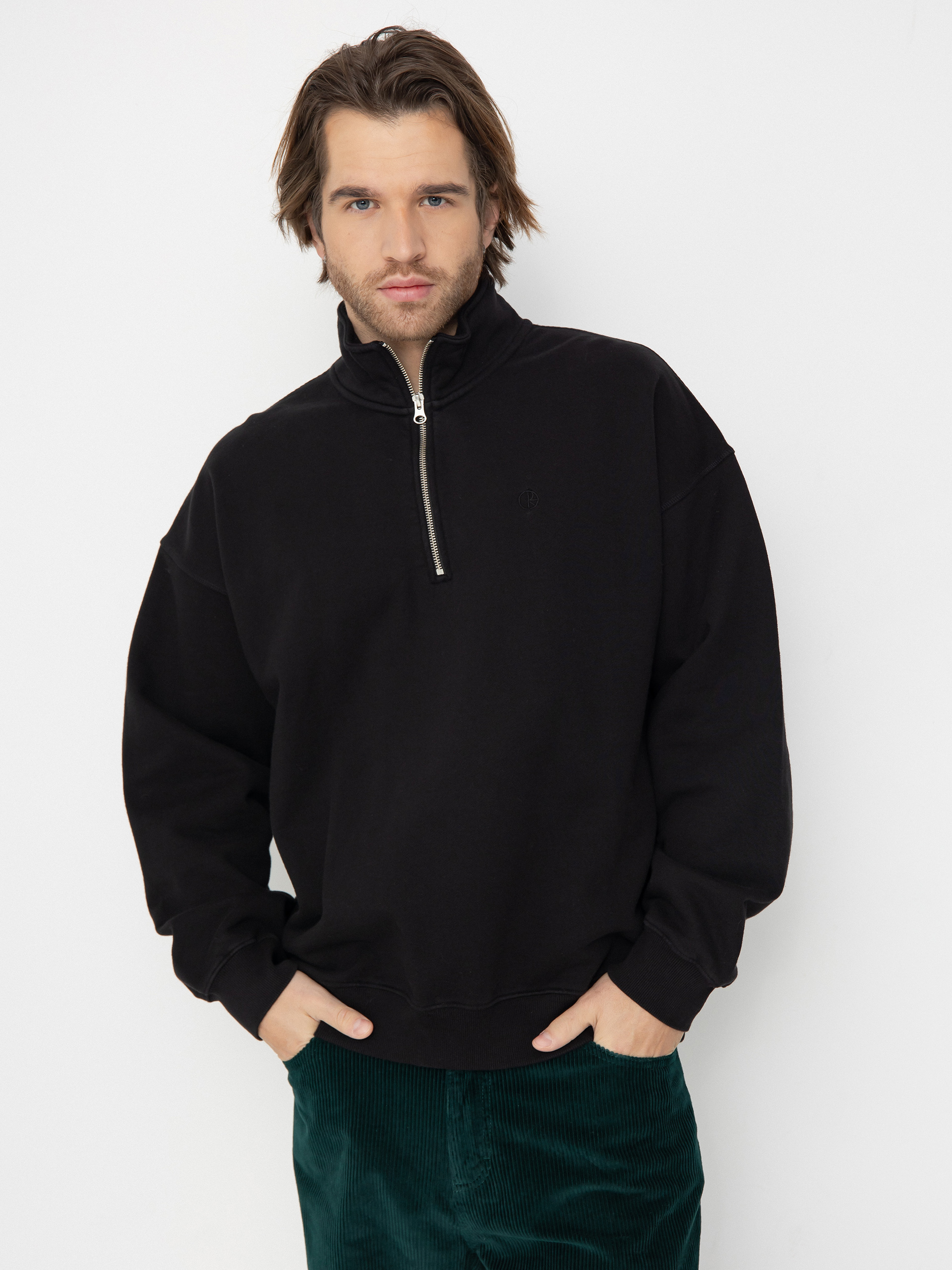 Hanorac Polar Skate Frankie Half Zip (black)