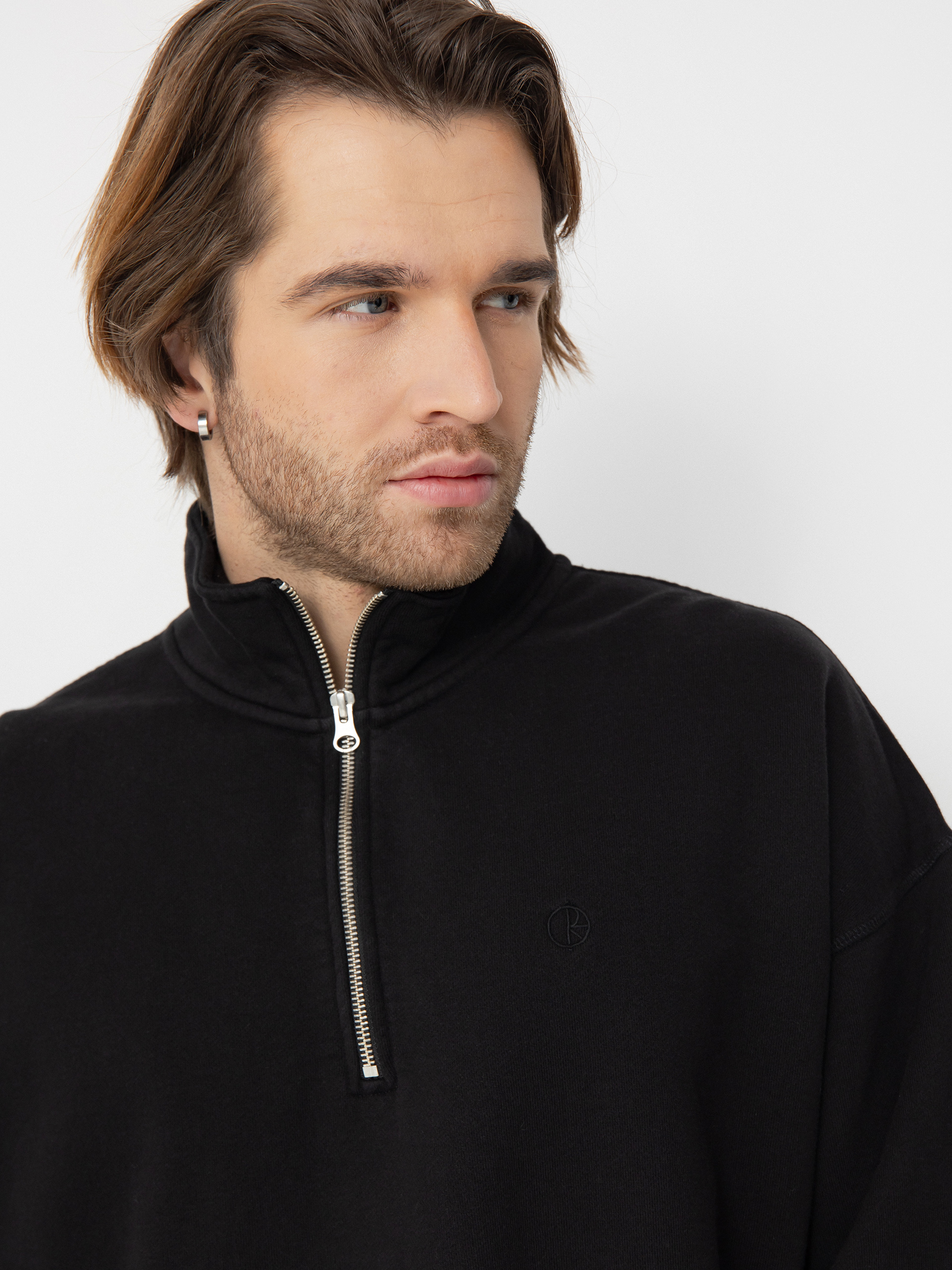 Hanorac Polar Skate Frankie Half Zip (black)