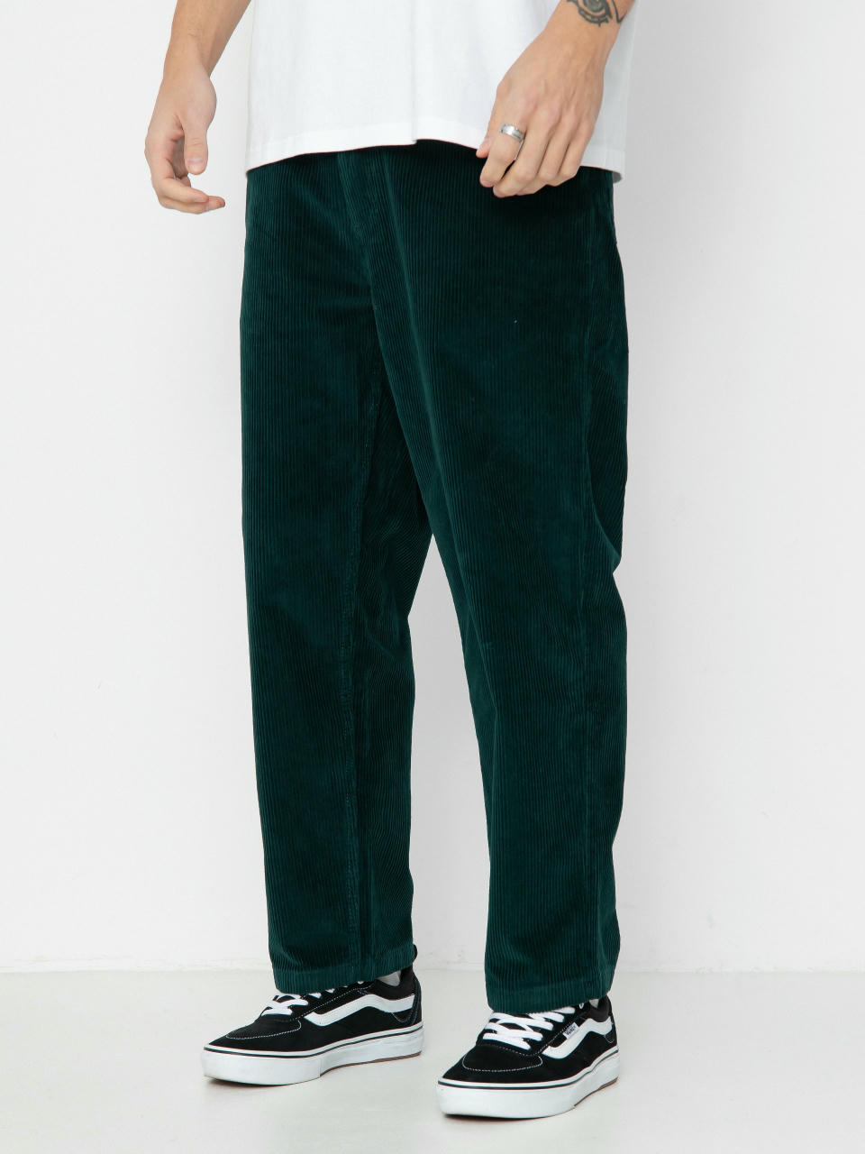 Pantaloni Polar Skate 93! Cord (dark emerald)