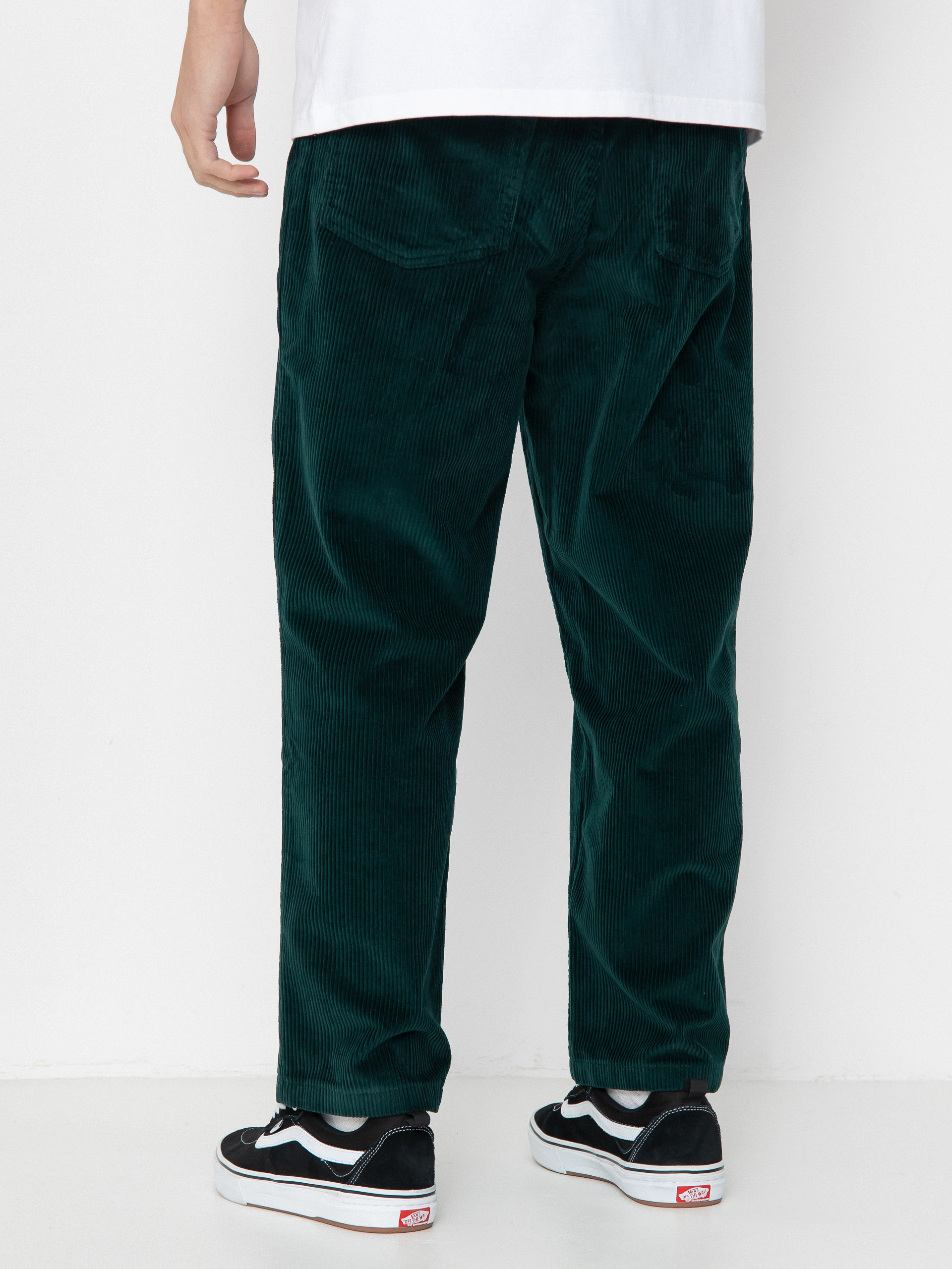 Pantaloni Polar Skate 93! Cord (dark emerald)