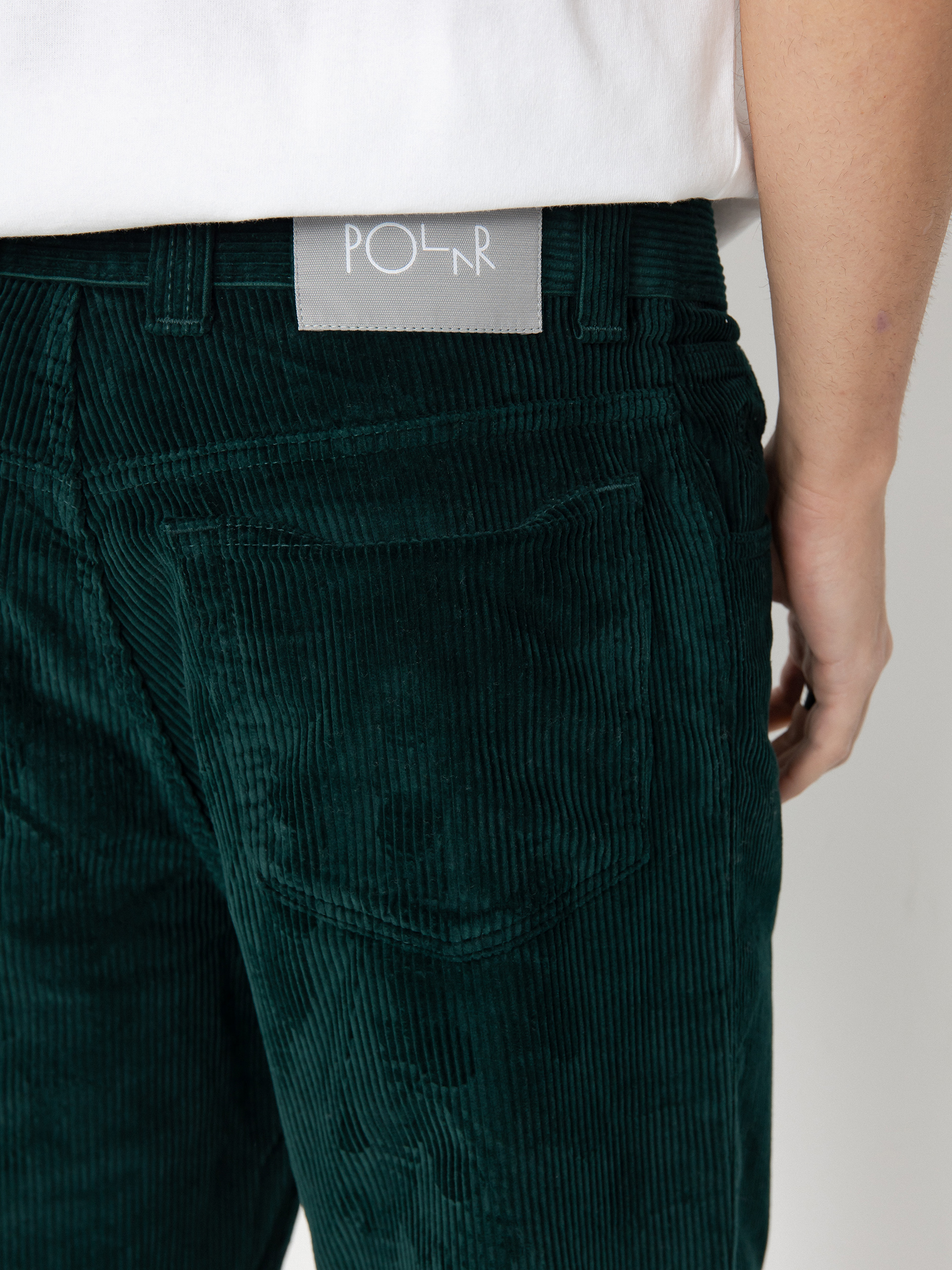 Pantaloni Polar Skate 93! Cord (dark emerald)