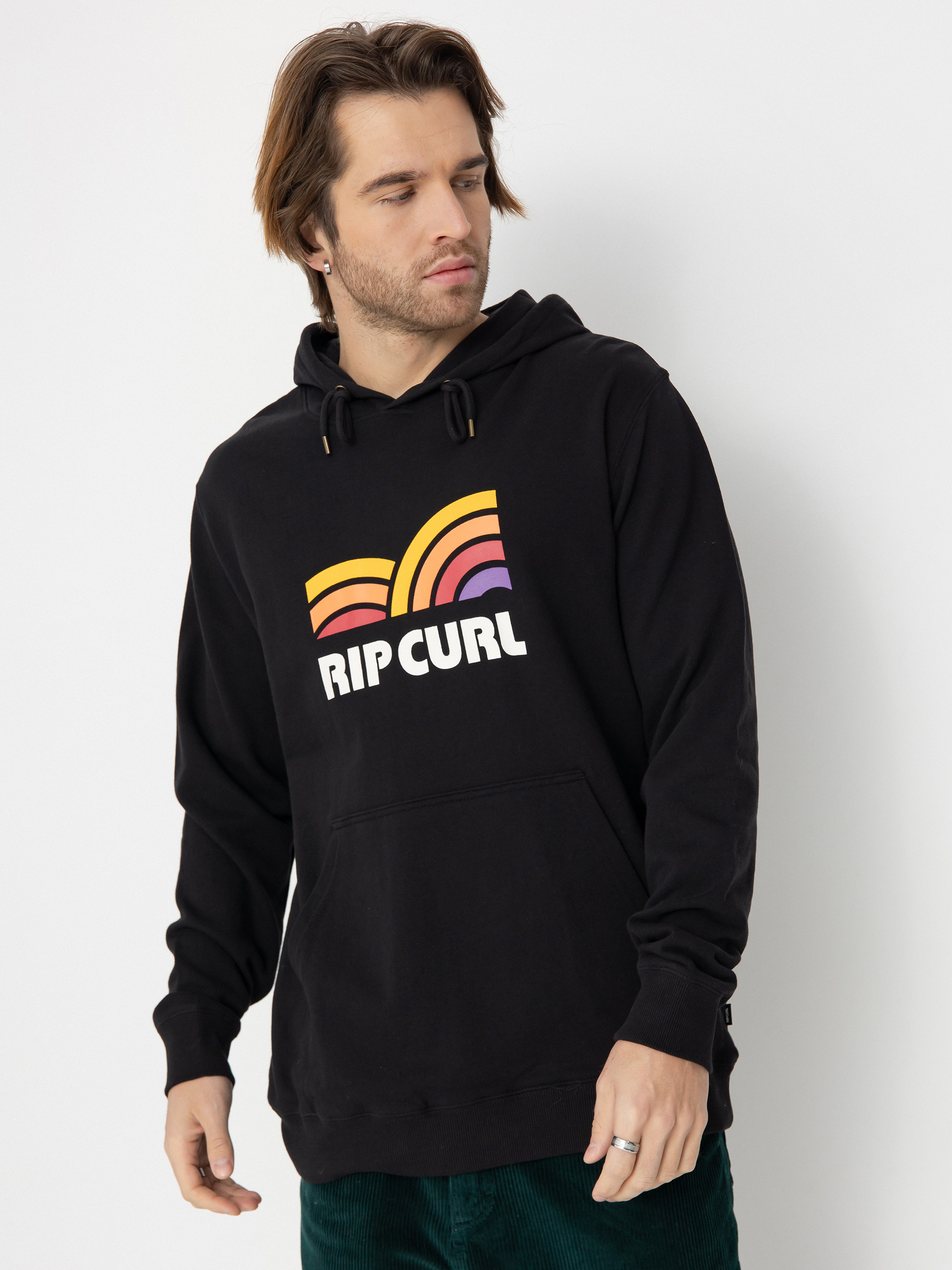 Hanorac cu glugă Rip Curl Surf Revival Capture HD (black)