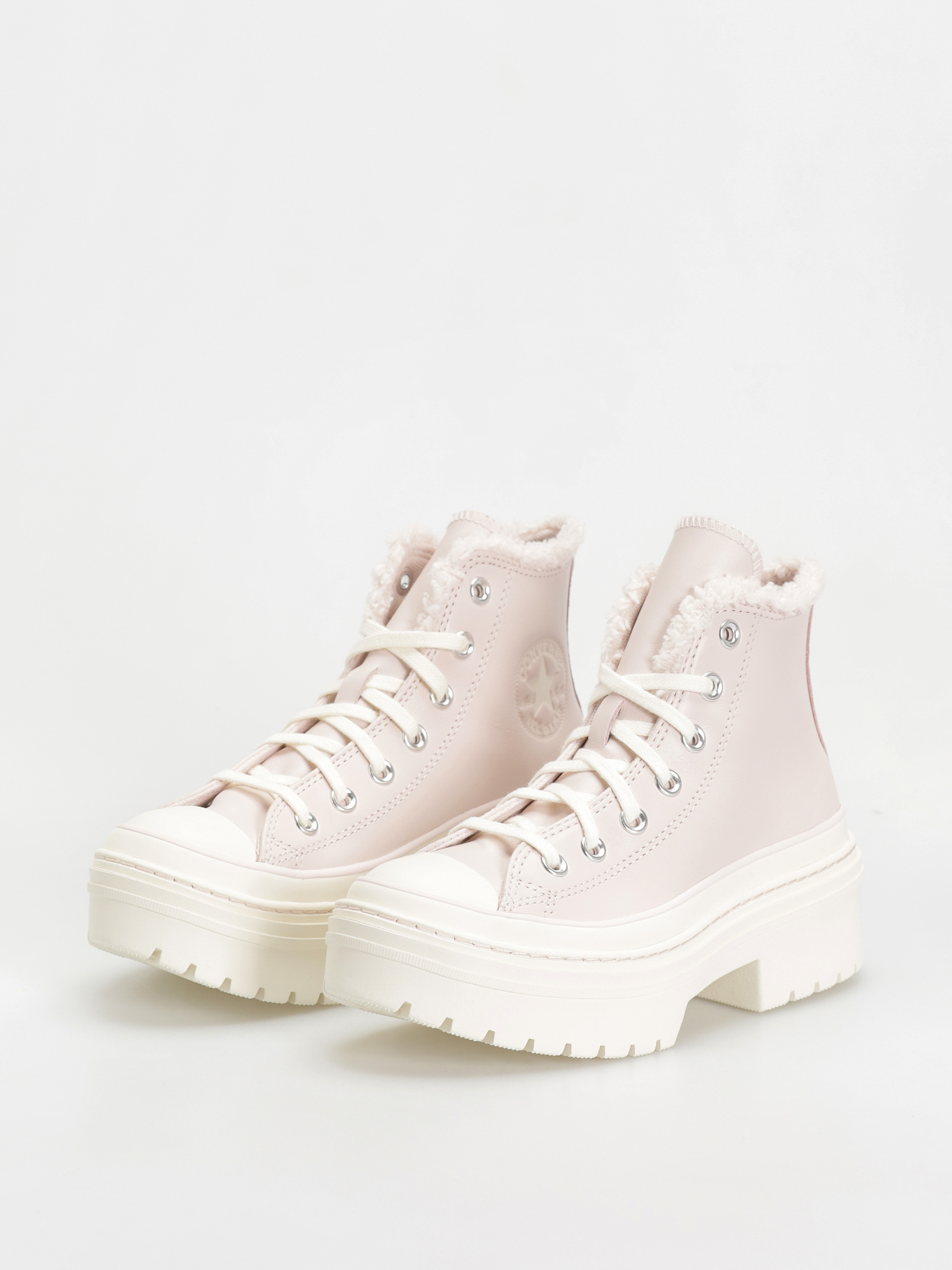 Pantofi Converse Chuck Taylor All Star Lugged Heel Sherpa Wmn (blush hush/egret/egret)