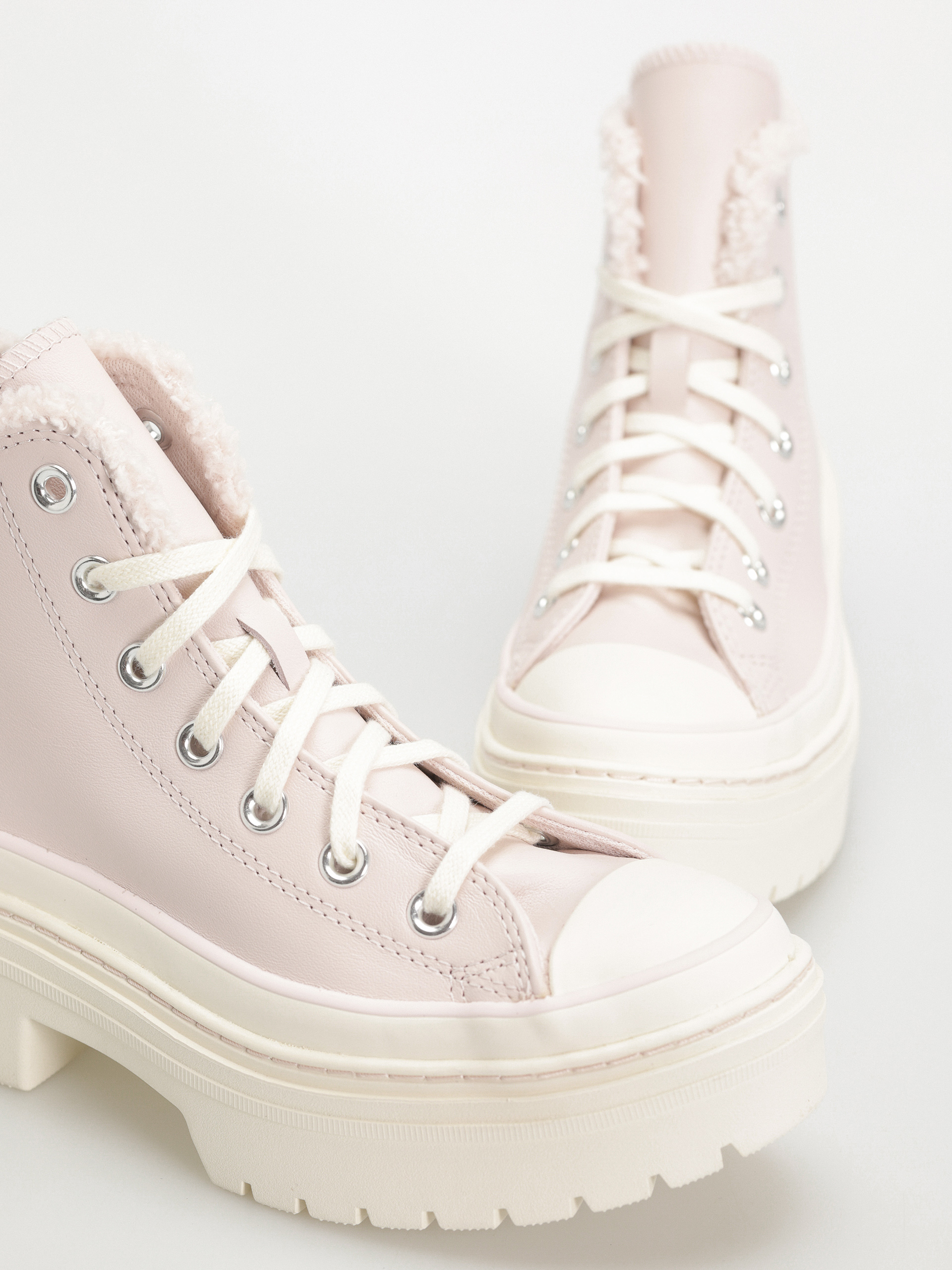 Pantofi Converse Chuck Taylor All Star Lugged Heel Sherpa Wmn (blush hush/egret/egret)