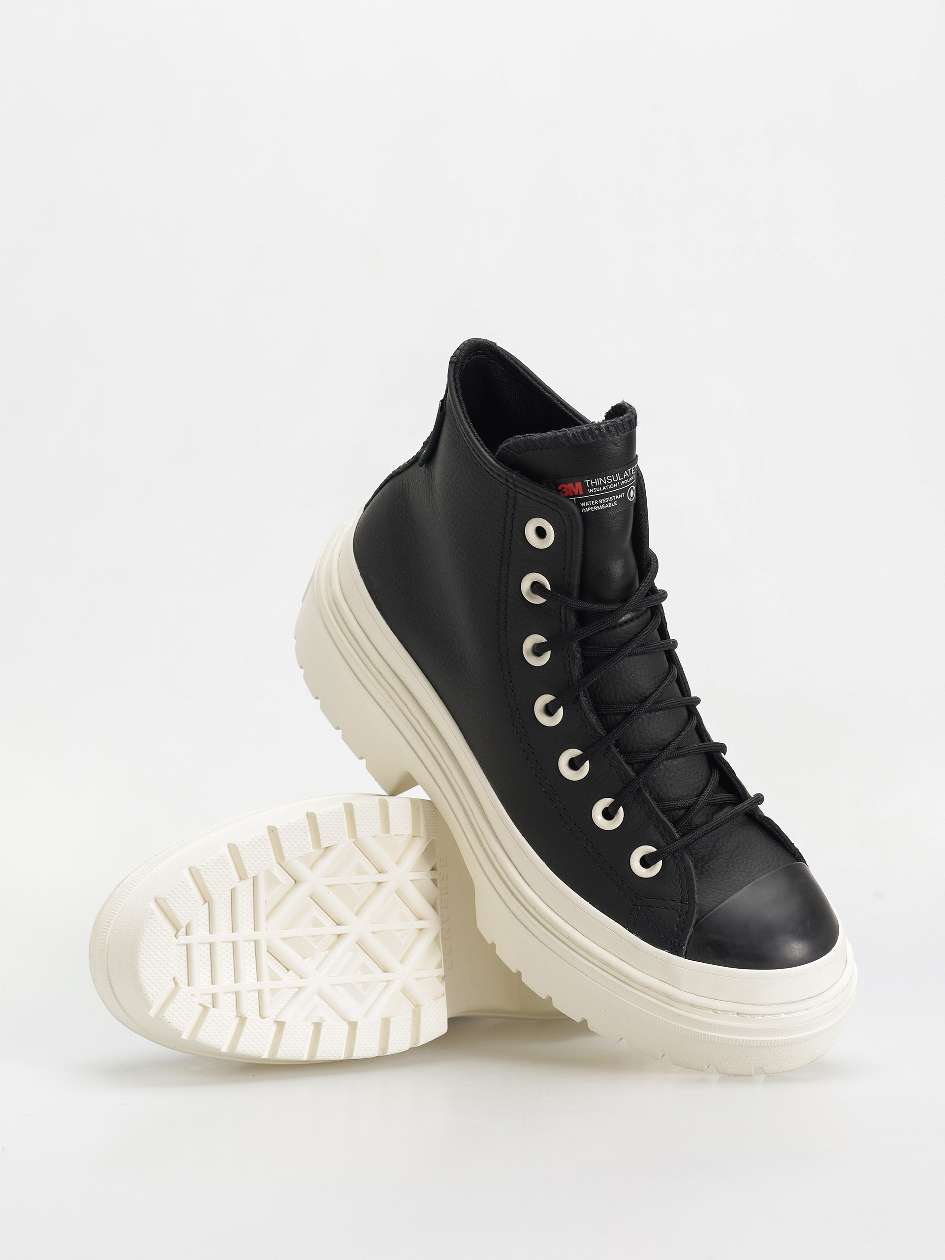 Pantofi Converse Chuck Taylor All Star Lugged Heel Platform Waterproof Wmn (black/black/egret)