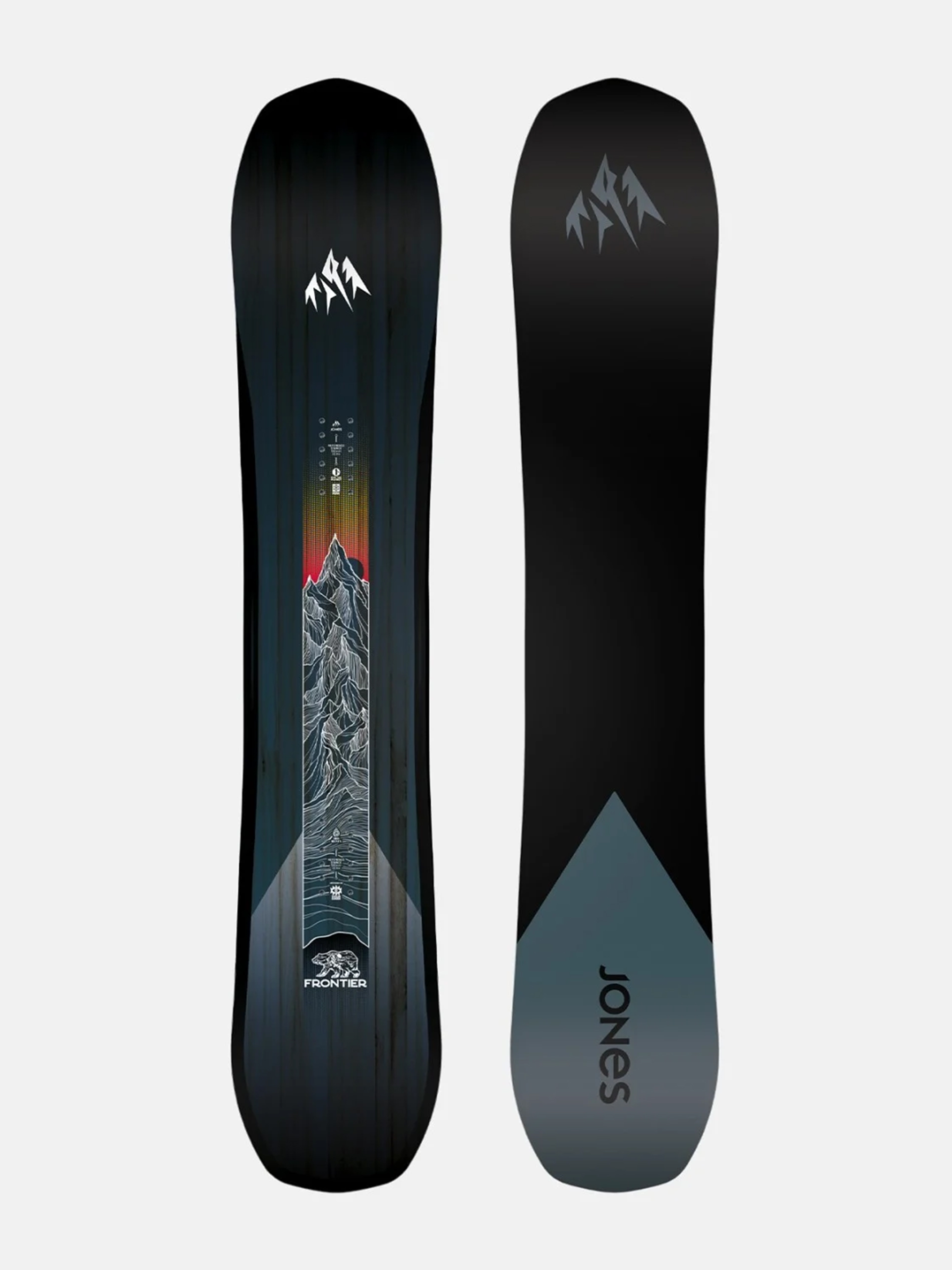 Snowboard Jones Snowboards Frontier (black/dark teal)