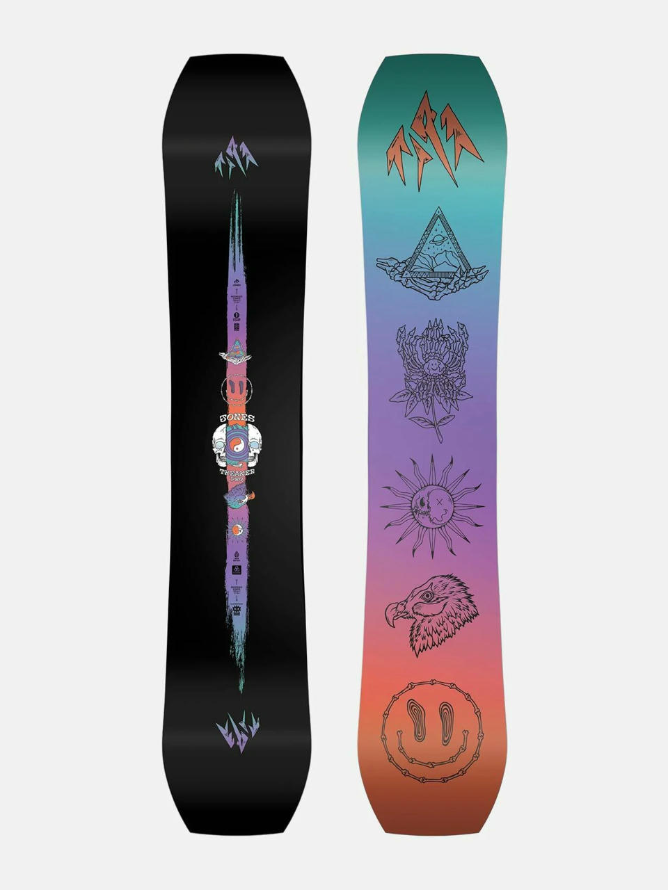 Pentru bărbați Snowboard Jones Snowboards Tweaker Pro (teal/purple/orange)