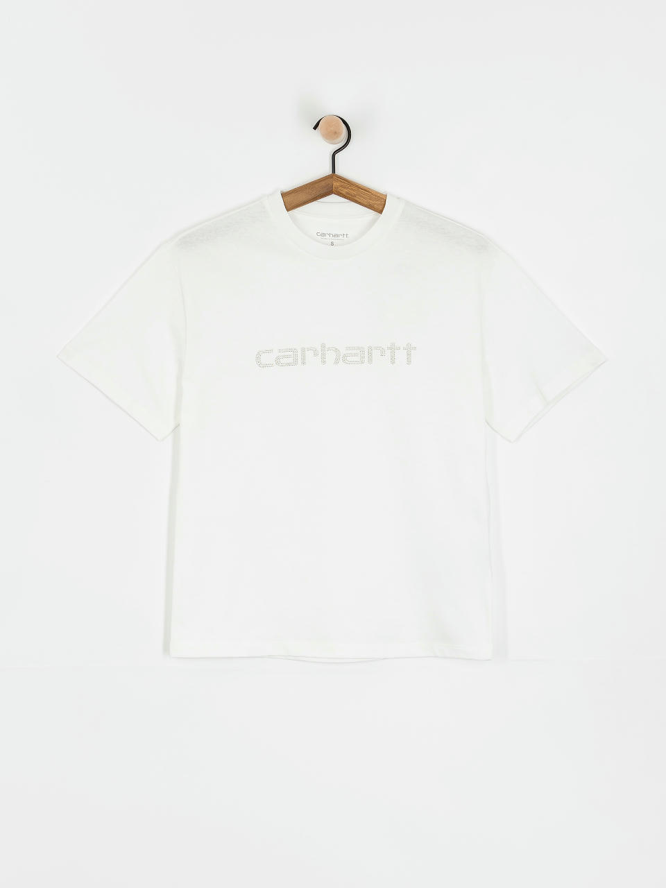 Tricou Carhartt WIP Rivet Script Wmn (white/silver)