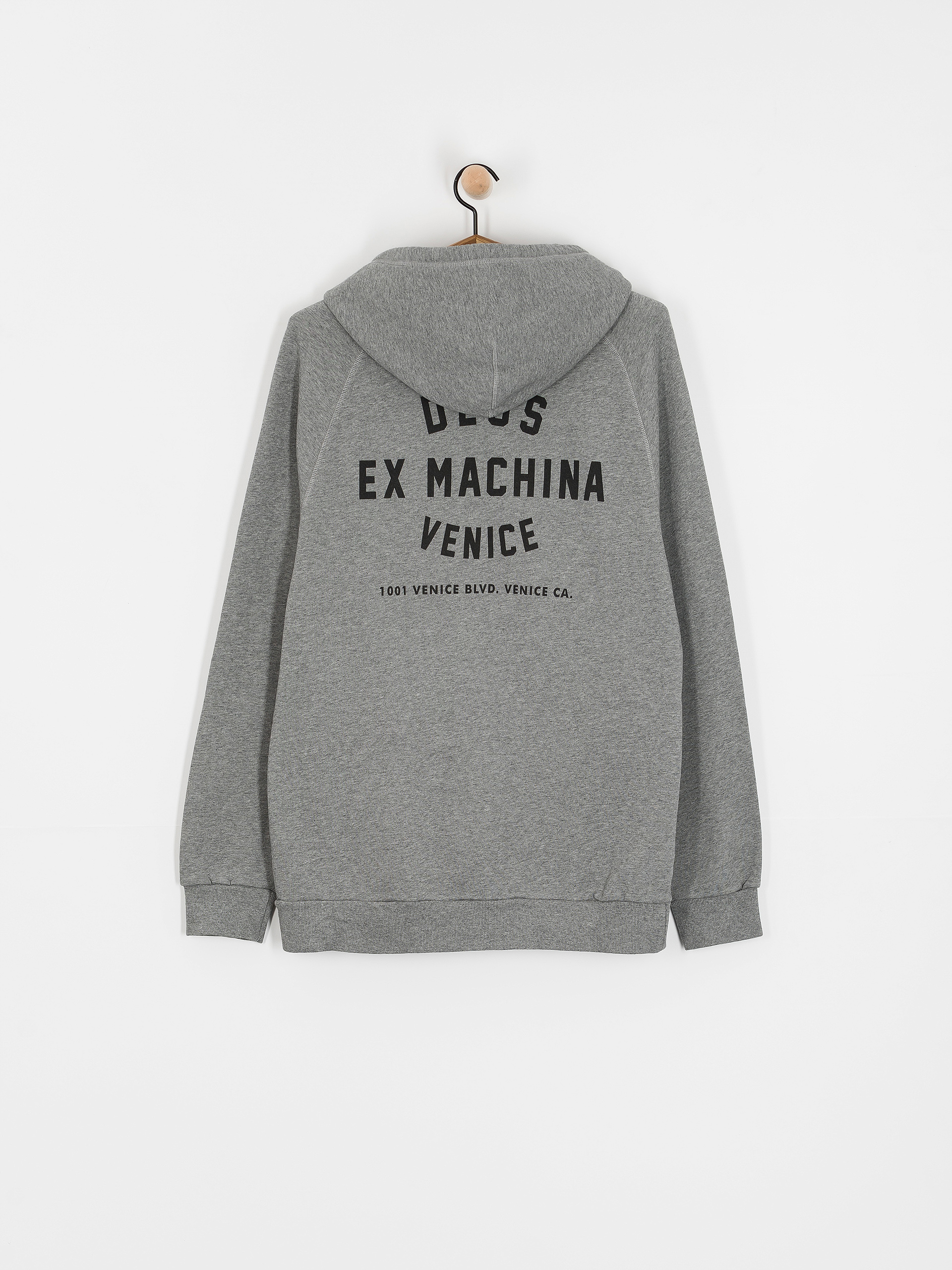 Hanorac cu glugă Deus Ex Machina Venice Address HD (grey marle)