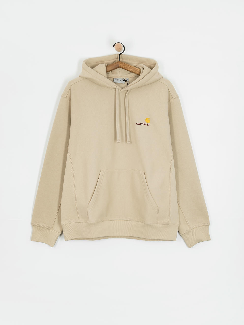 Hanorac cu glugă Carhartt WIP American Script HD (fleur de sel)