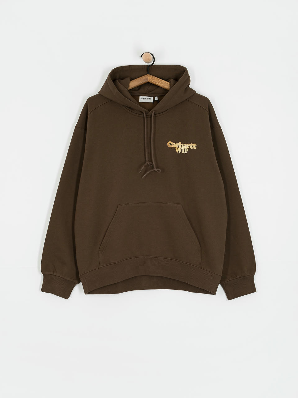 Hanorac cu glugă Carhartt WIP Charm Link HD (liberica/gold)