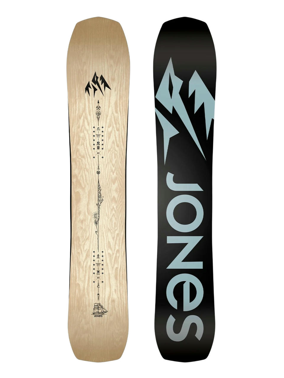 Pentru bărbați Snowboard Jones Snowboards Flagship (black/blue)