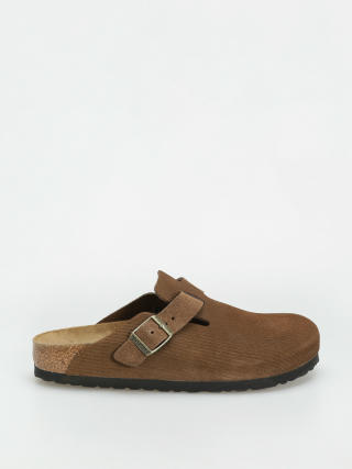 Șlapi Birkenstock Boston Suede Embossed Narrow Wmn (corduroy dark tea)