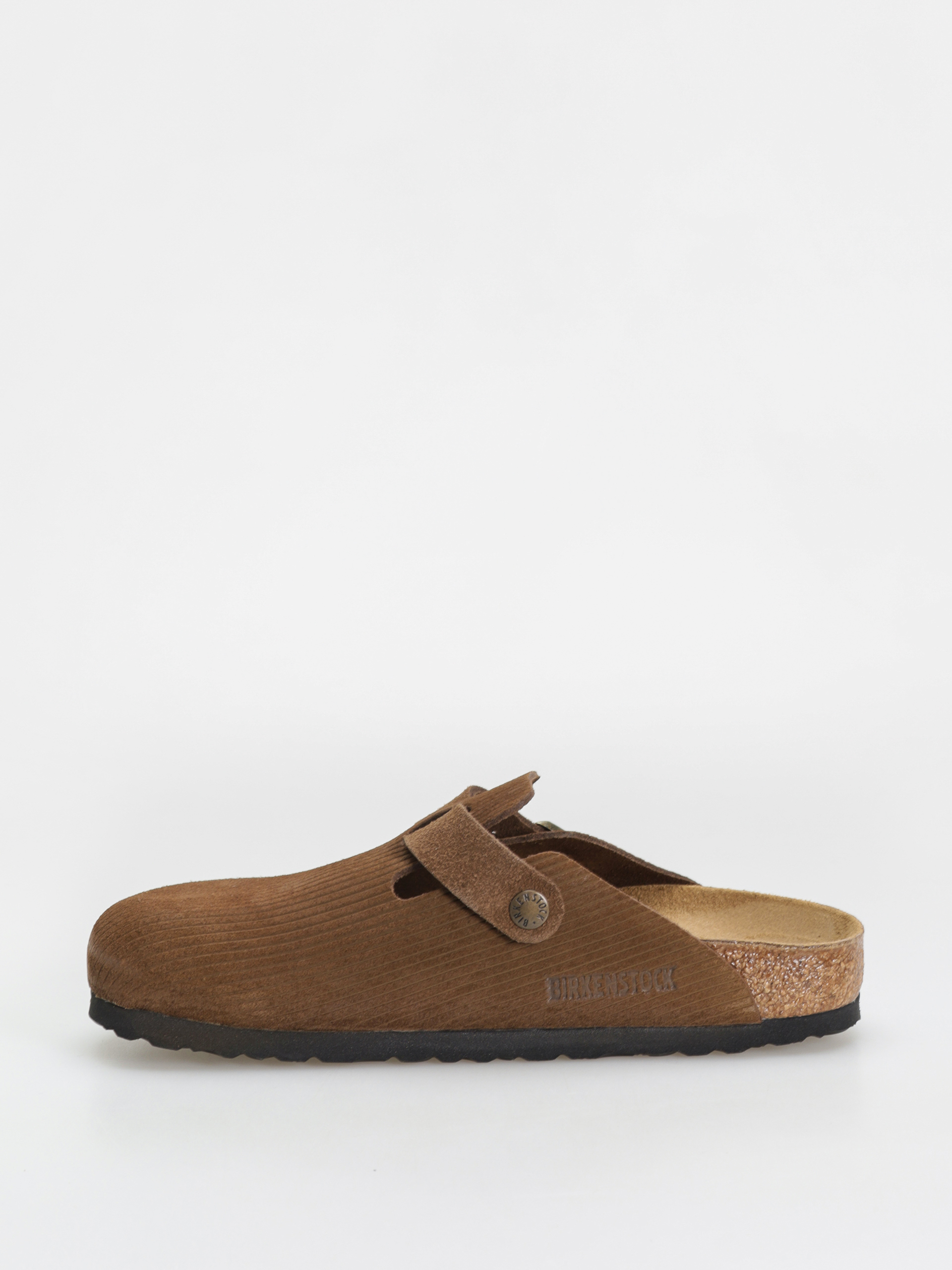 Șlapi Birkenstock Boston Suede Embossed Narrow Wmn - maro