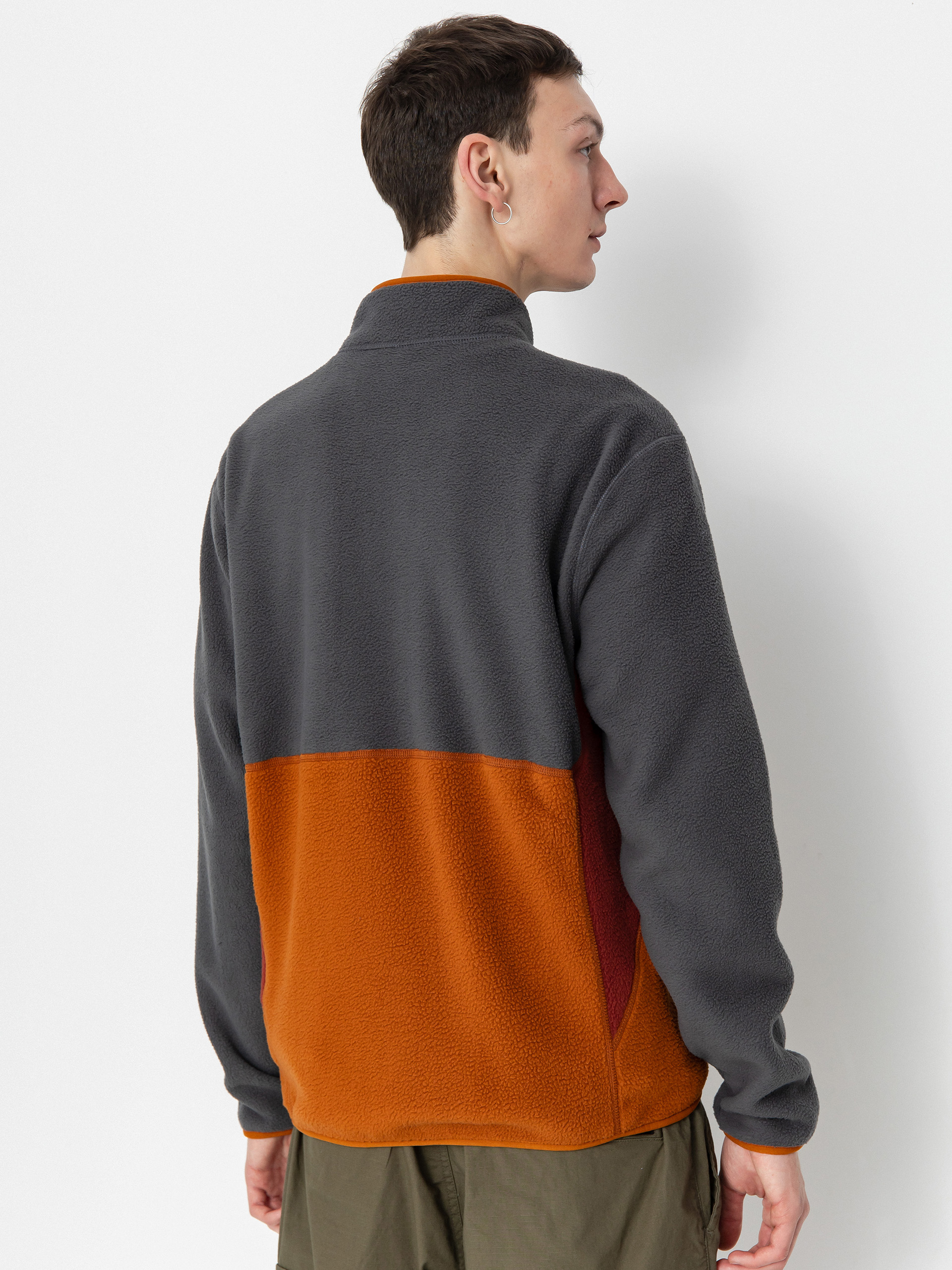 Pentru bărbați Hanorac termic Volcom Fleecer Full Zip (charcoal)