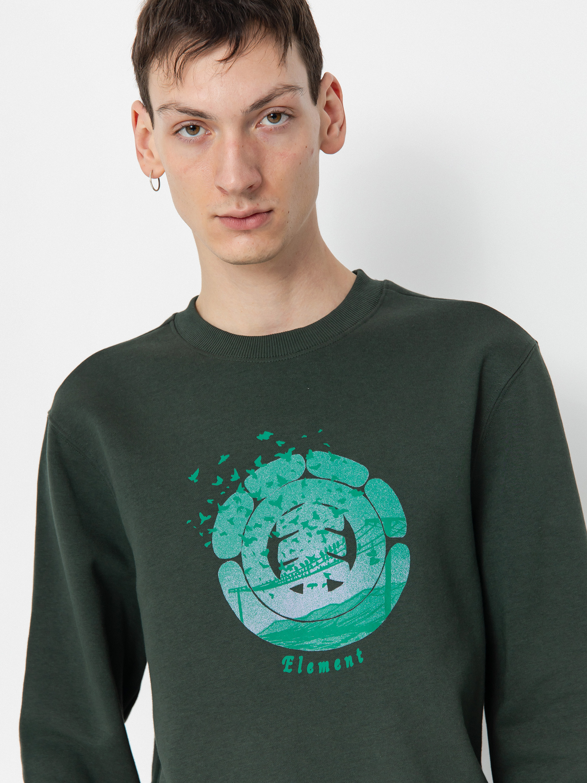 Hanorac Element Flock Crew (deep forest)