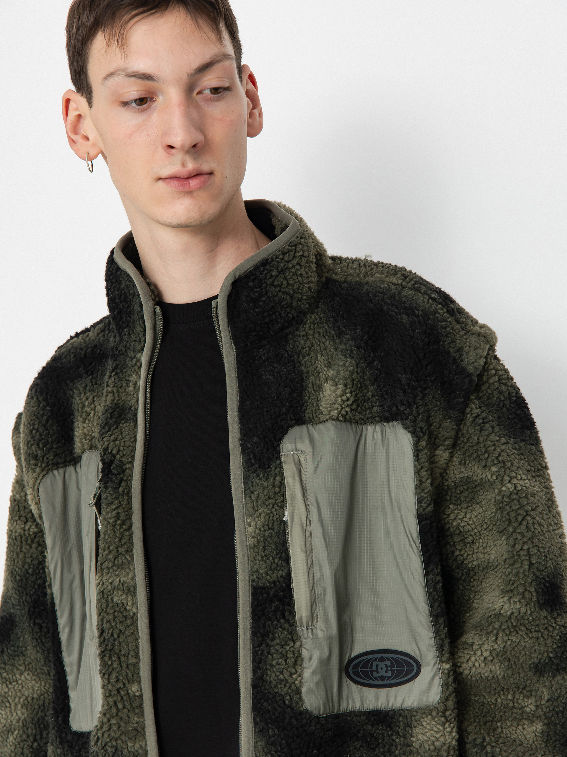 Pentru bărbați Hanorac din fleece DC Traverse (olive overspray prnt)