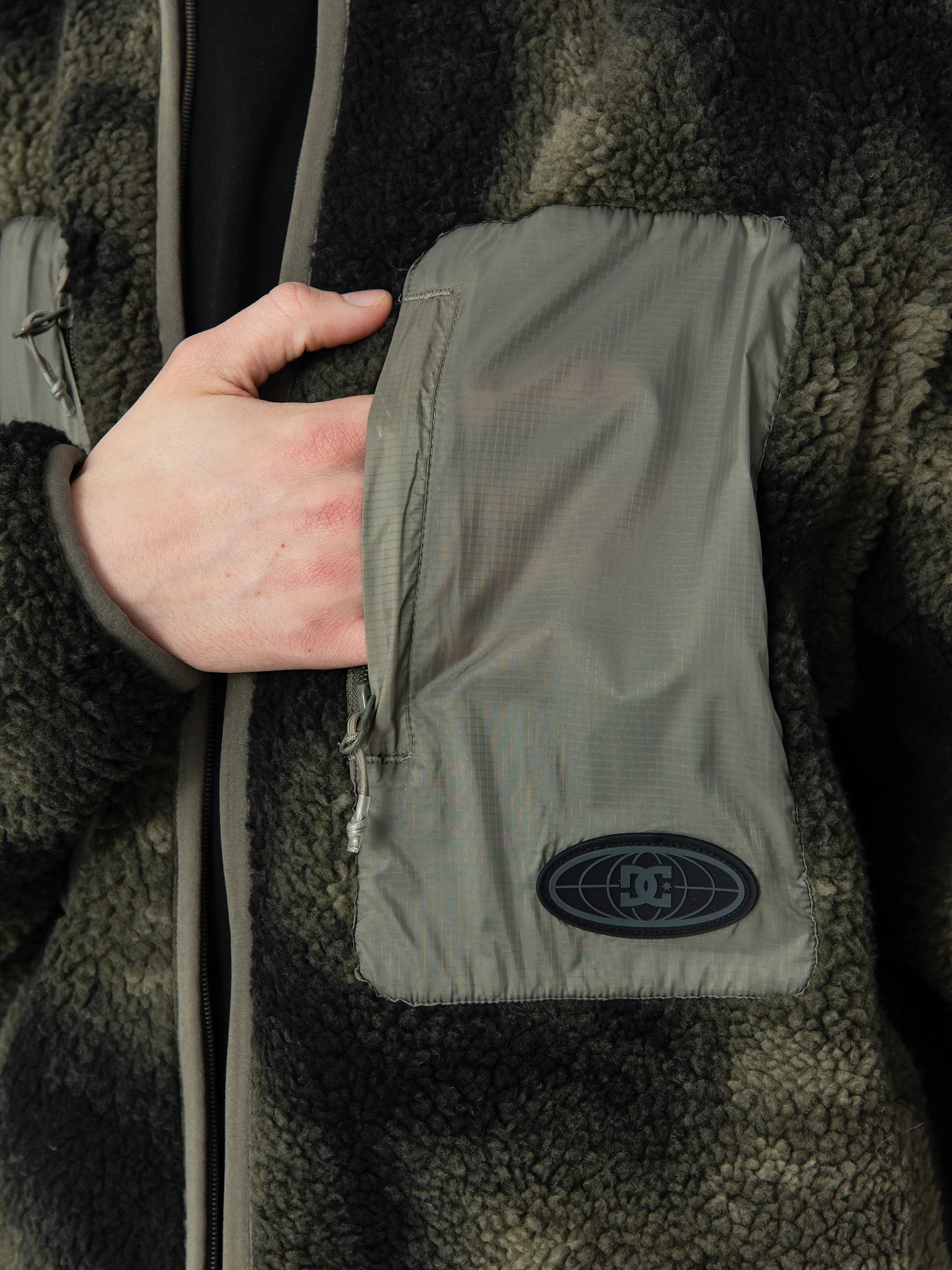 Pentru bărbați Hanorac din fleece DC Traverse (olive overspray prnt)