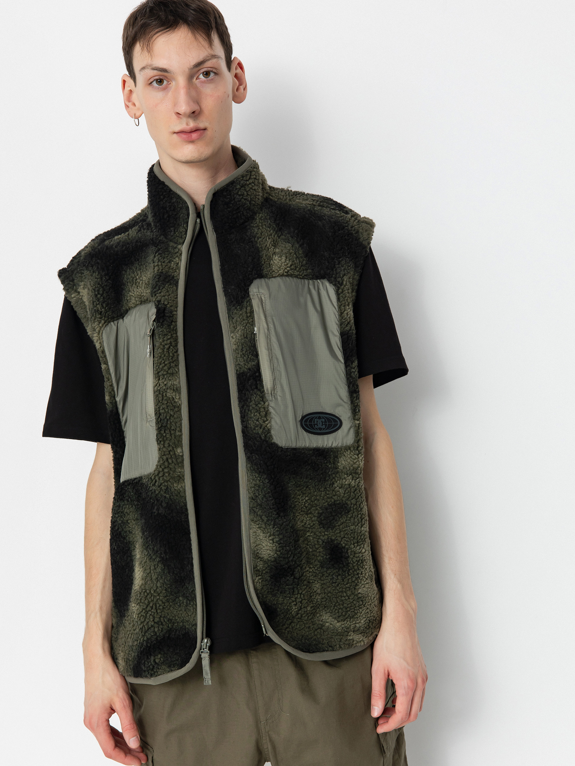 Pentru bărbați Hanorac din fleece DC Traverse (olive overspray prnt)