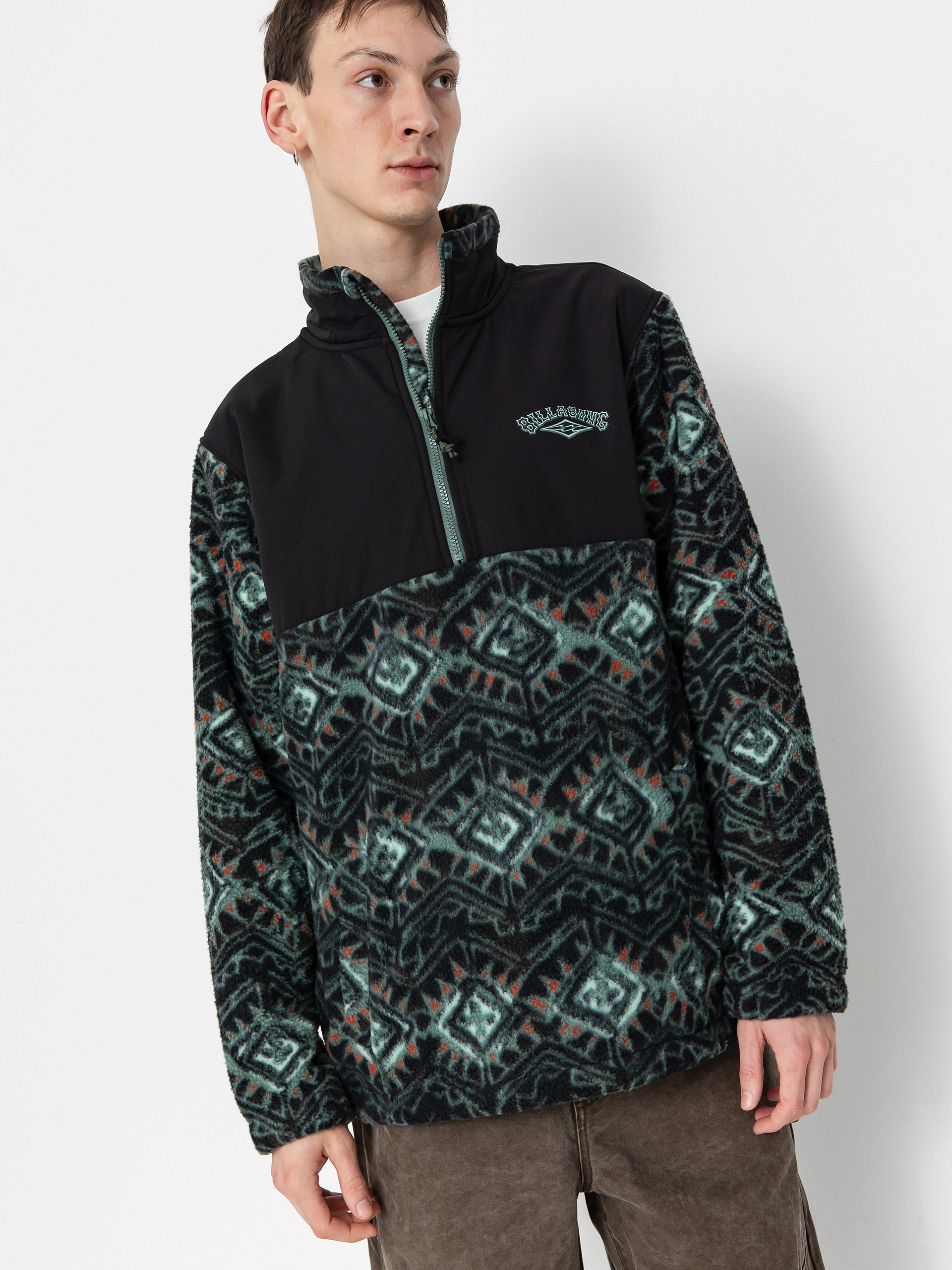 Hanorac din fleece Billabong Boundary Re-Issue (black)