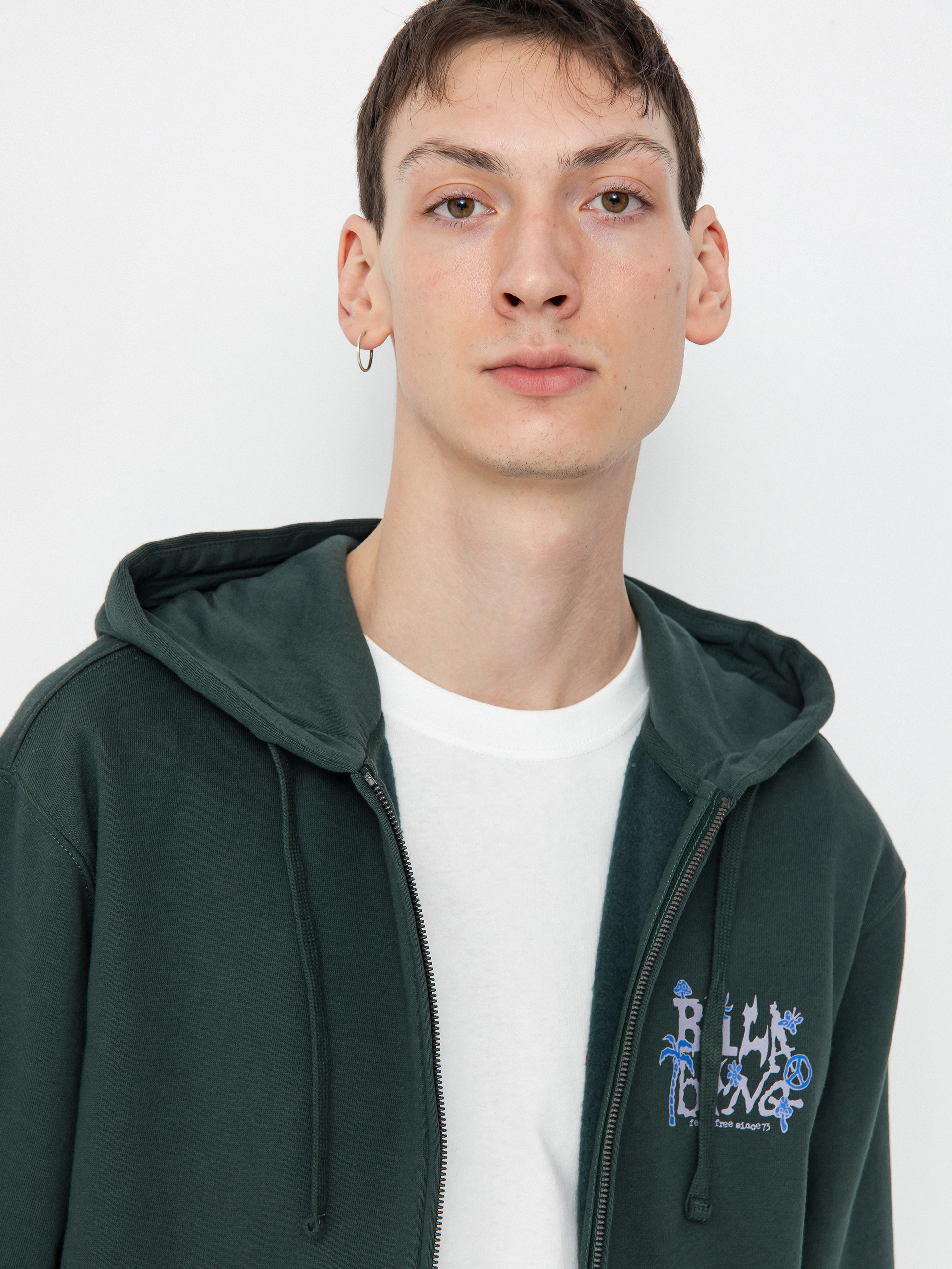 Hanorac cu glugă Billabong Short Sands ZHD (forest green)