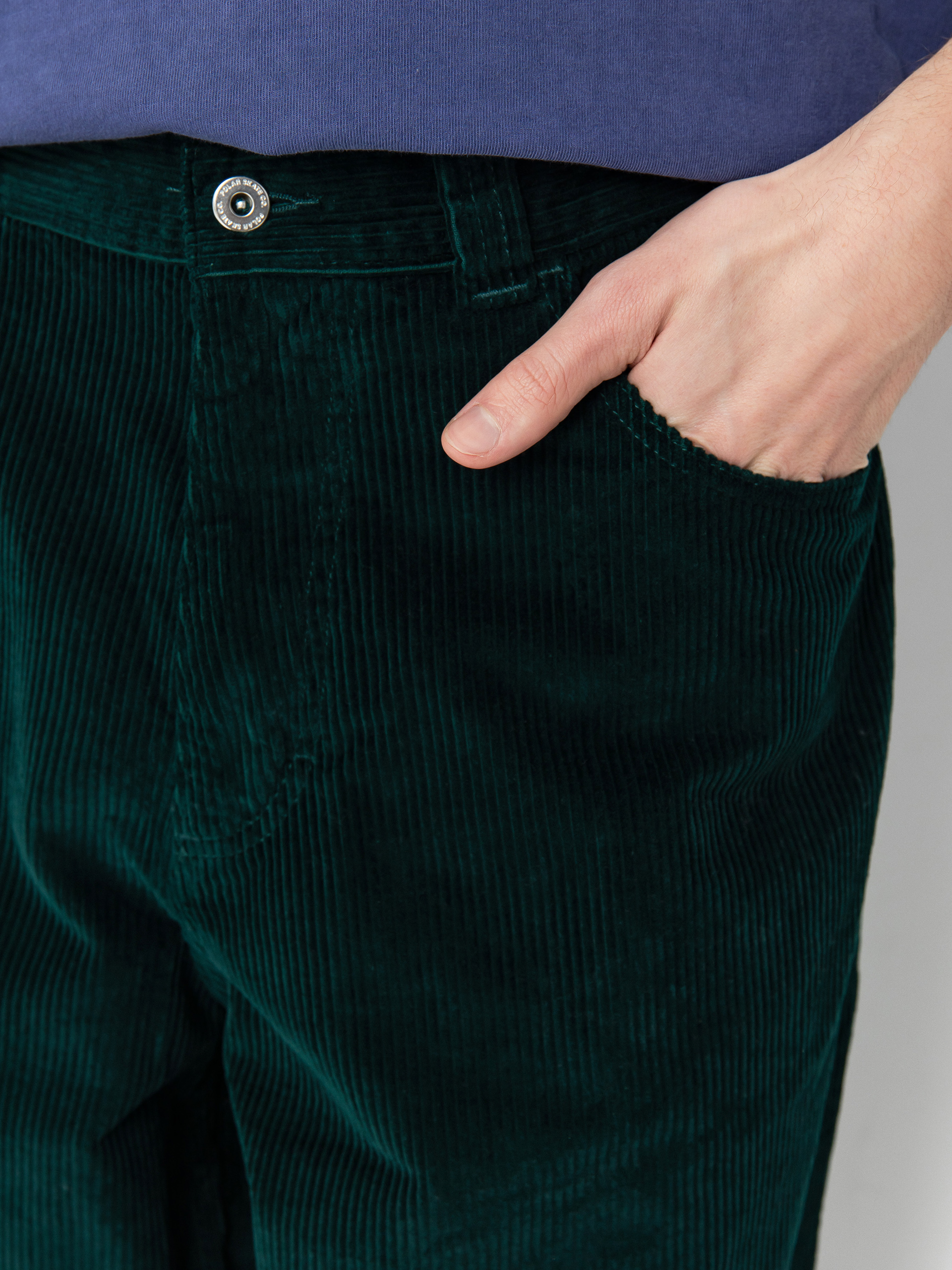 Pantaloni Polar Skate Big Boy Cord (dark emerald)