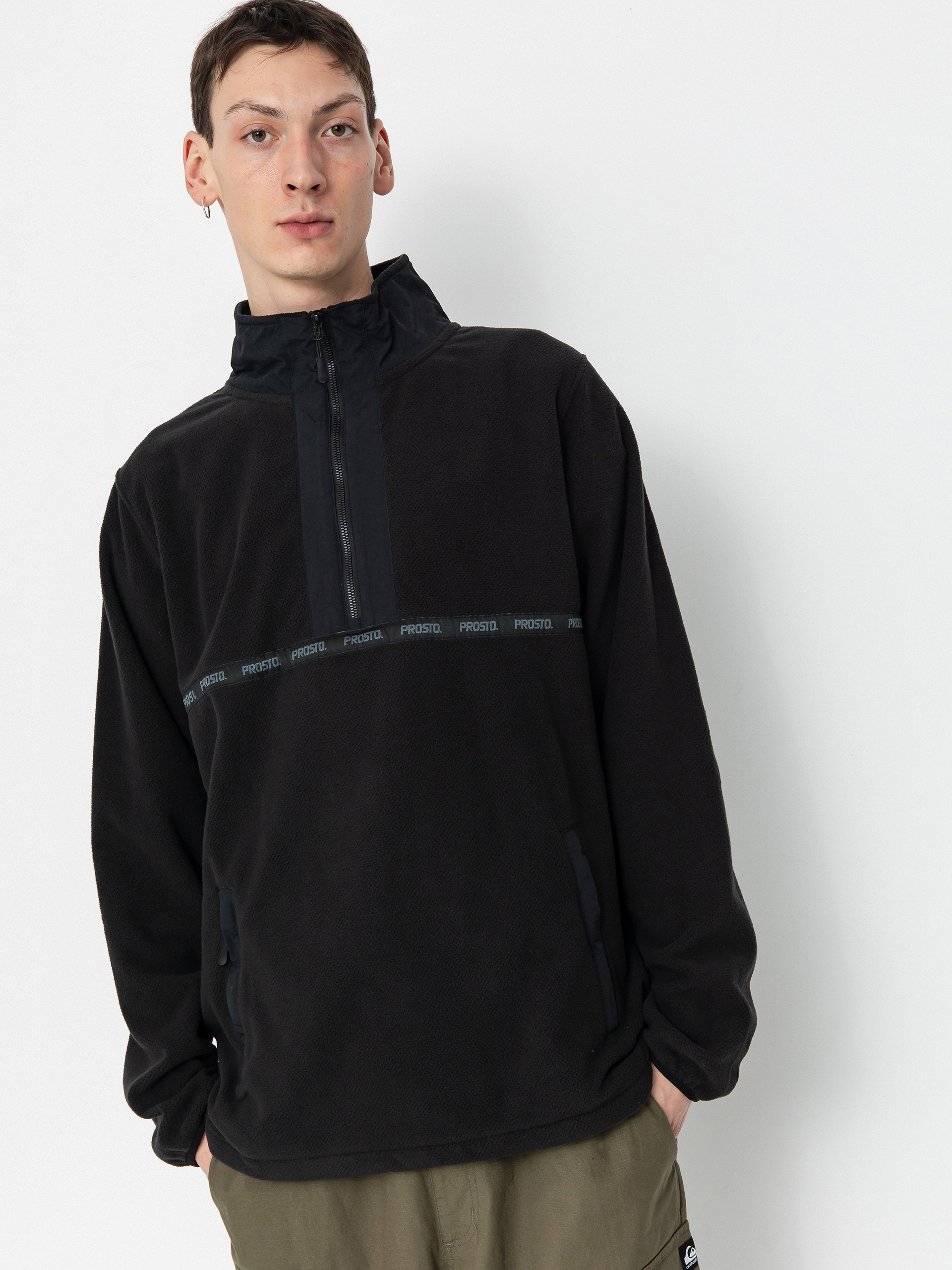 Hanorac Prosto Nero Half Zip (black)