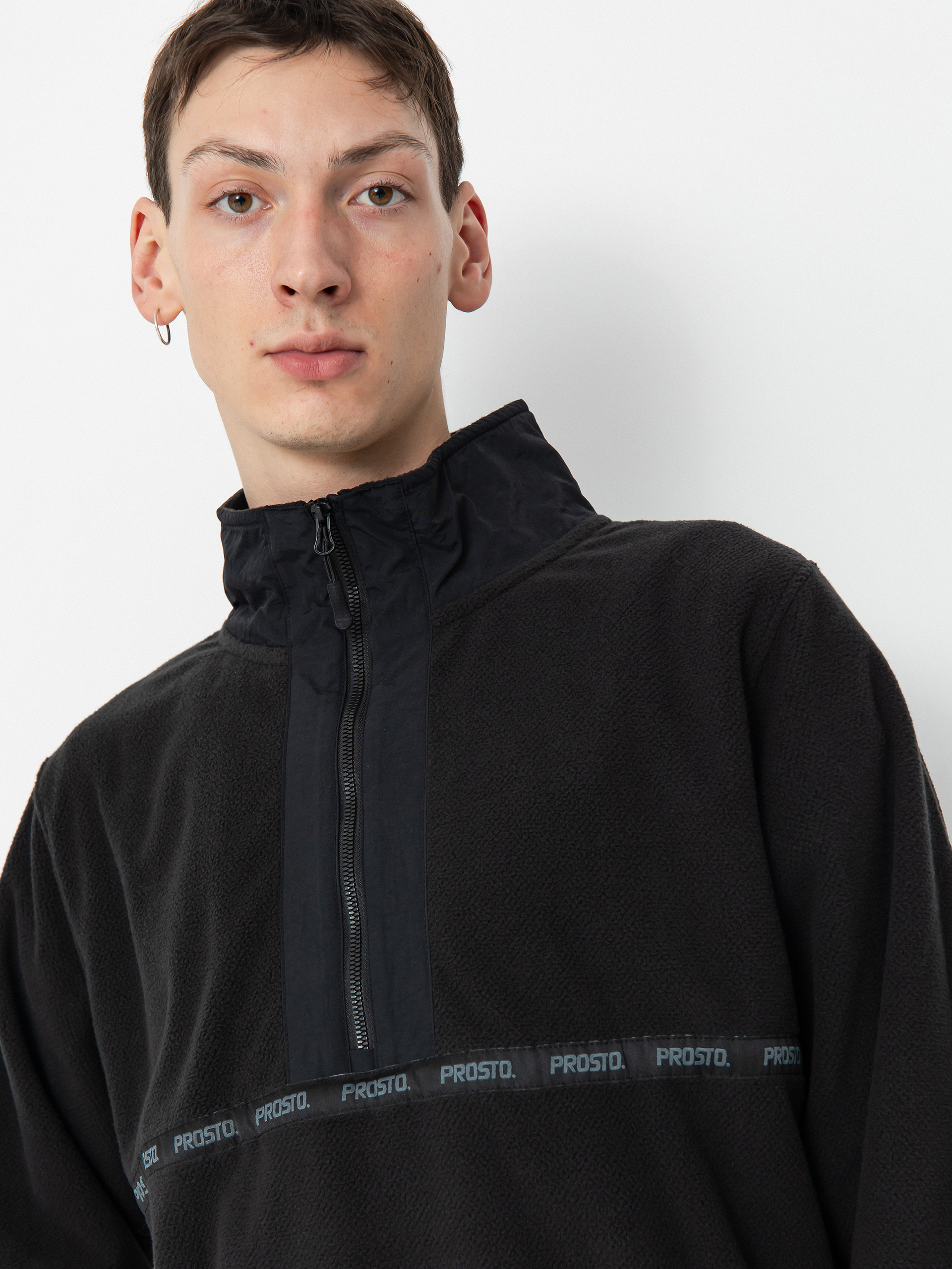Hanorac Prosto Nero Half Zip (black)